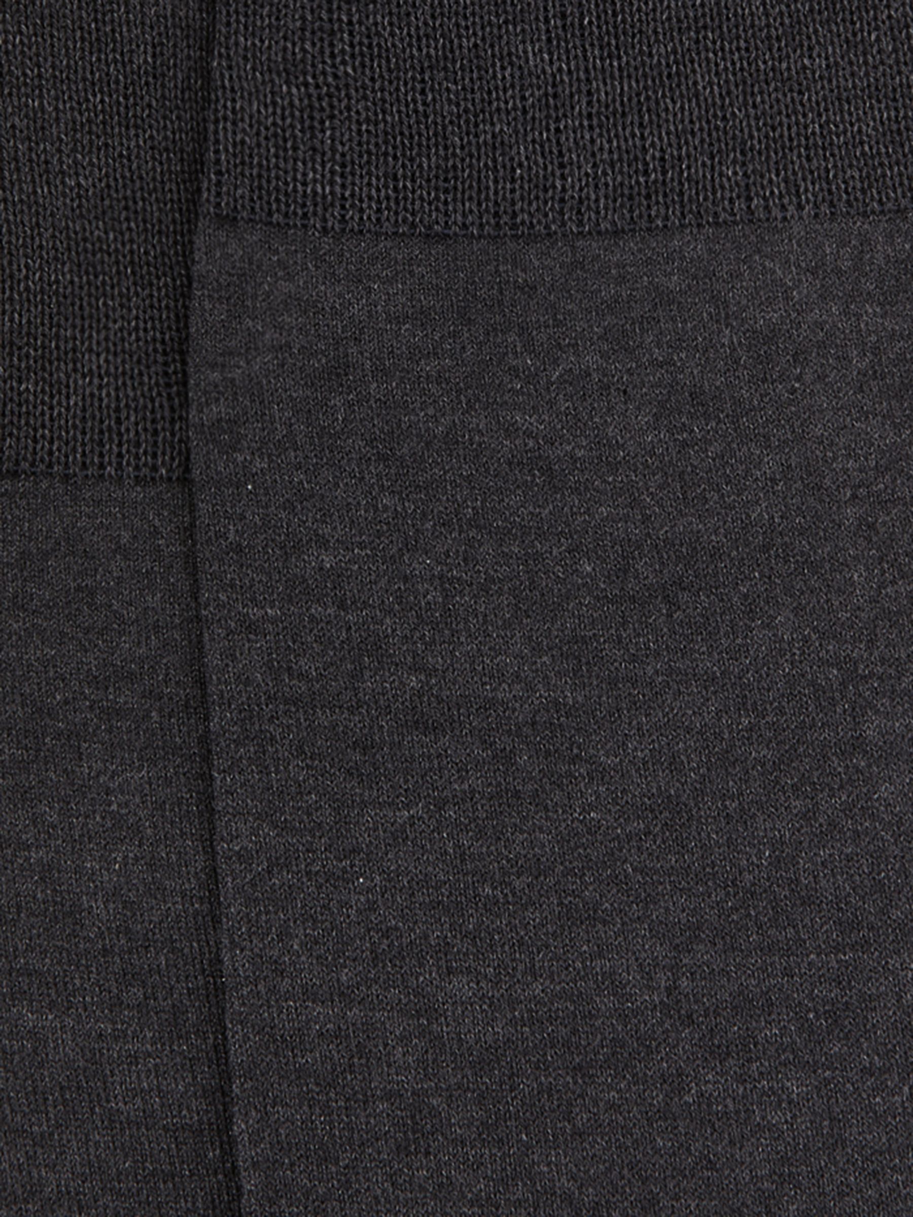 Mercerised Cotton Blend Sock in Mid Grey - Image 4 of 4