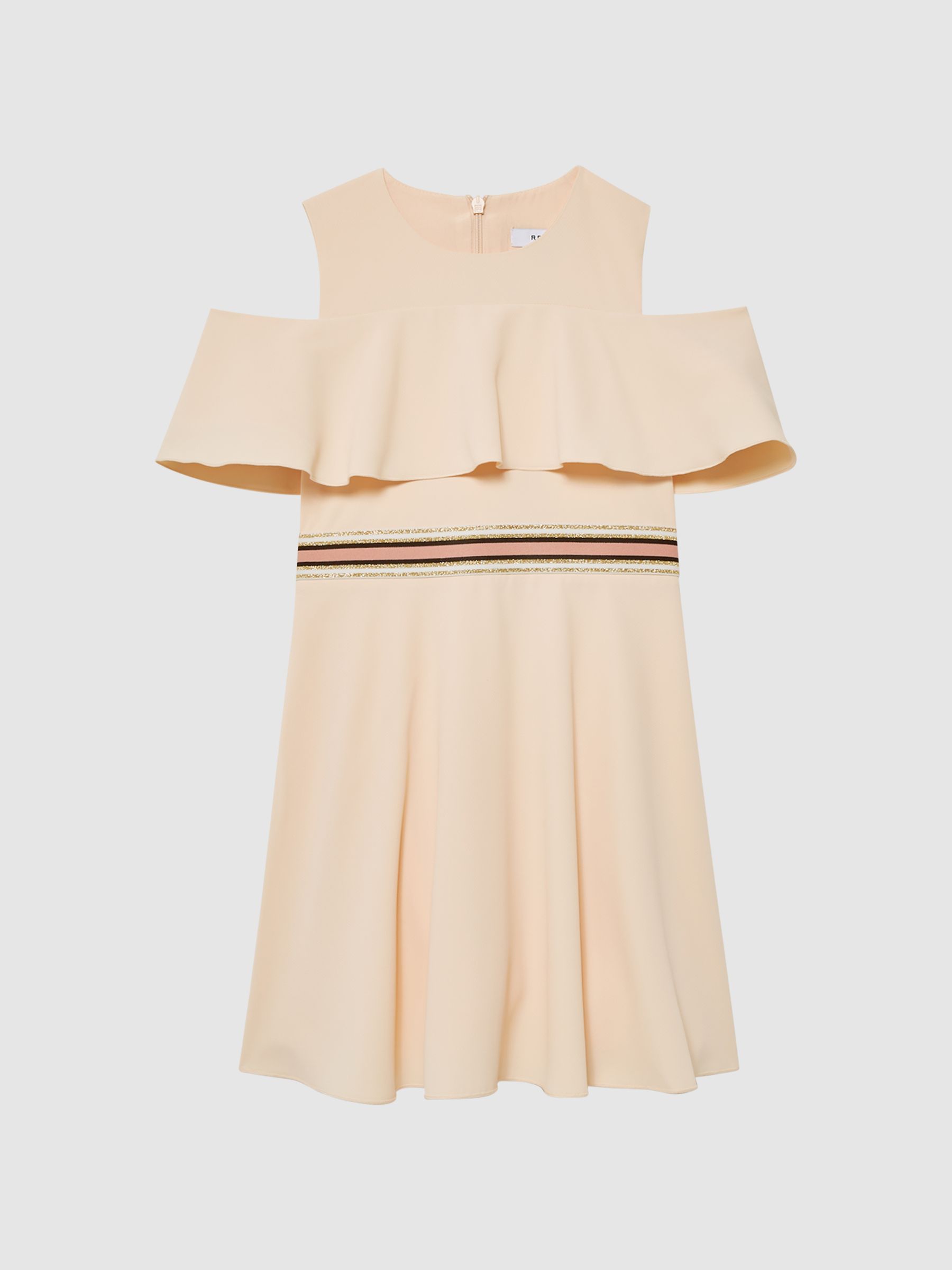 4-9 yrs Off-The-Shoulder Dress in Pink - Image 2 of 6
