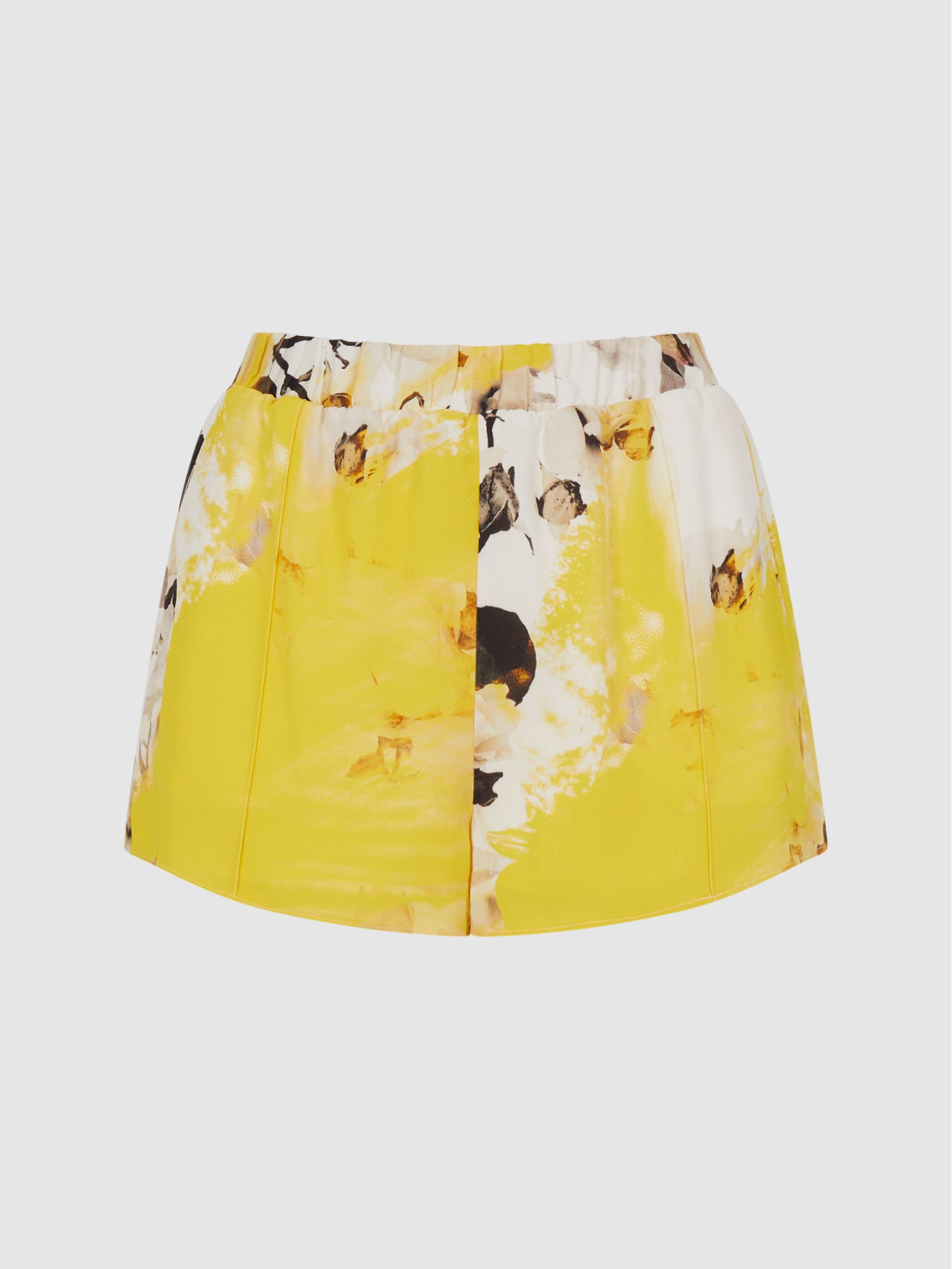 Elasticated Waist Shorts in Yellow - Image 2 of 5