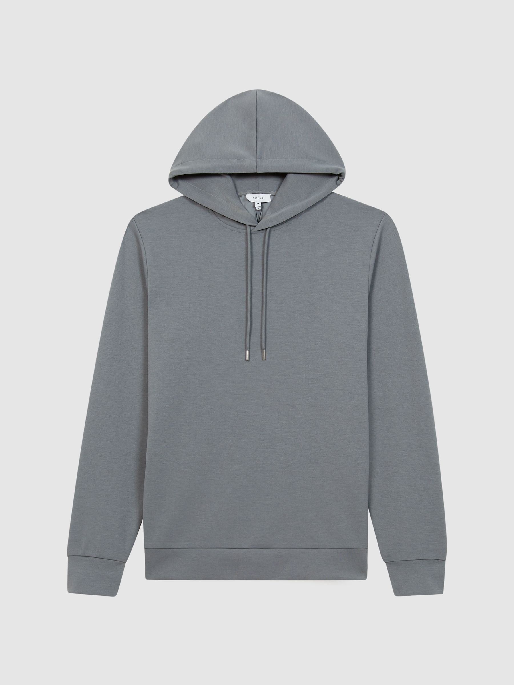 Interlock Jersey Drawstring Hoodie in Sage - Image 2 of 5