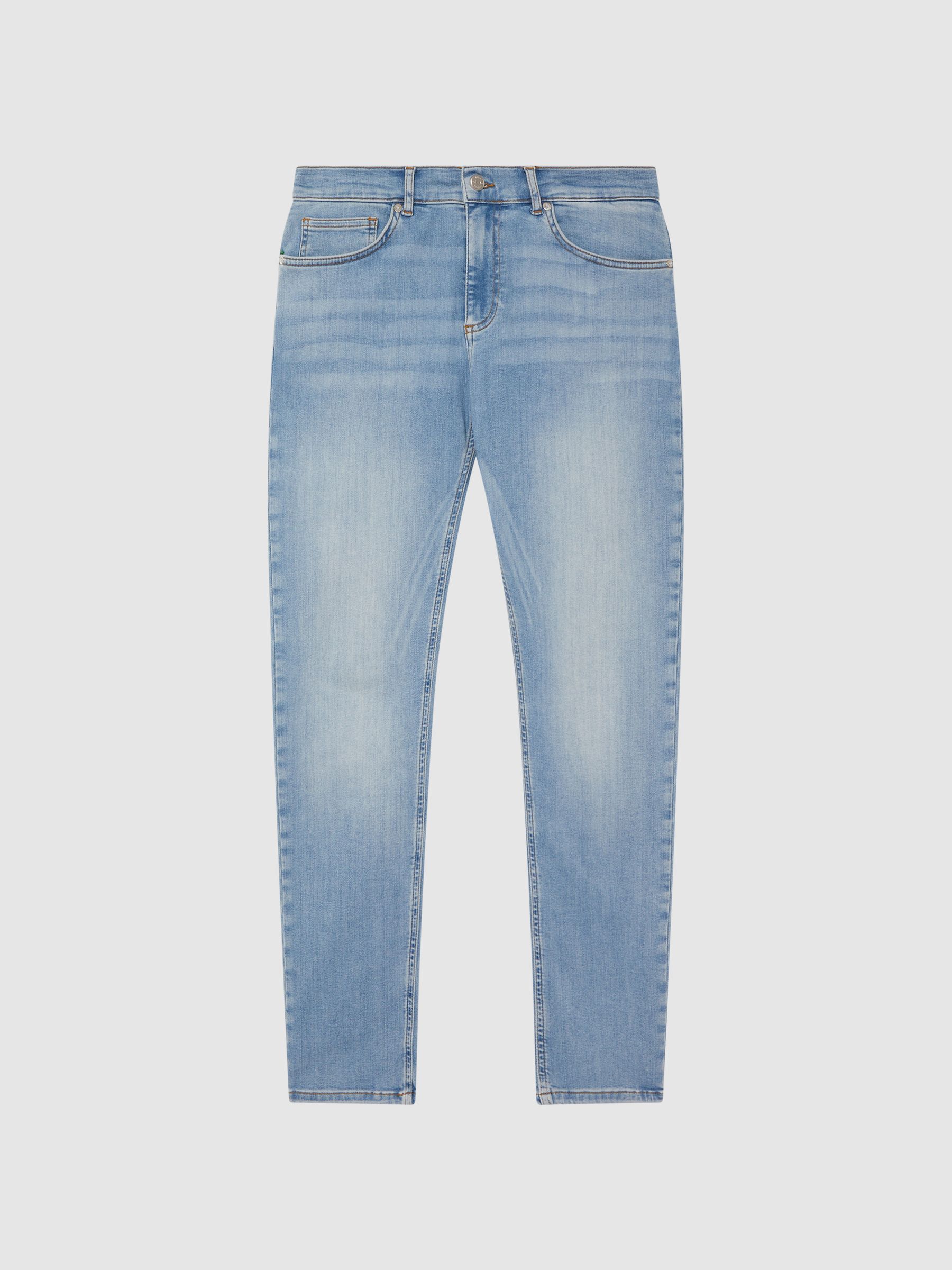 Slim Fit Jeans in Light Wash - Image 2 of 5