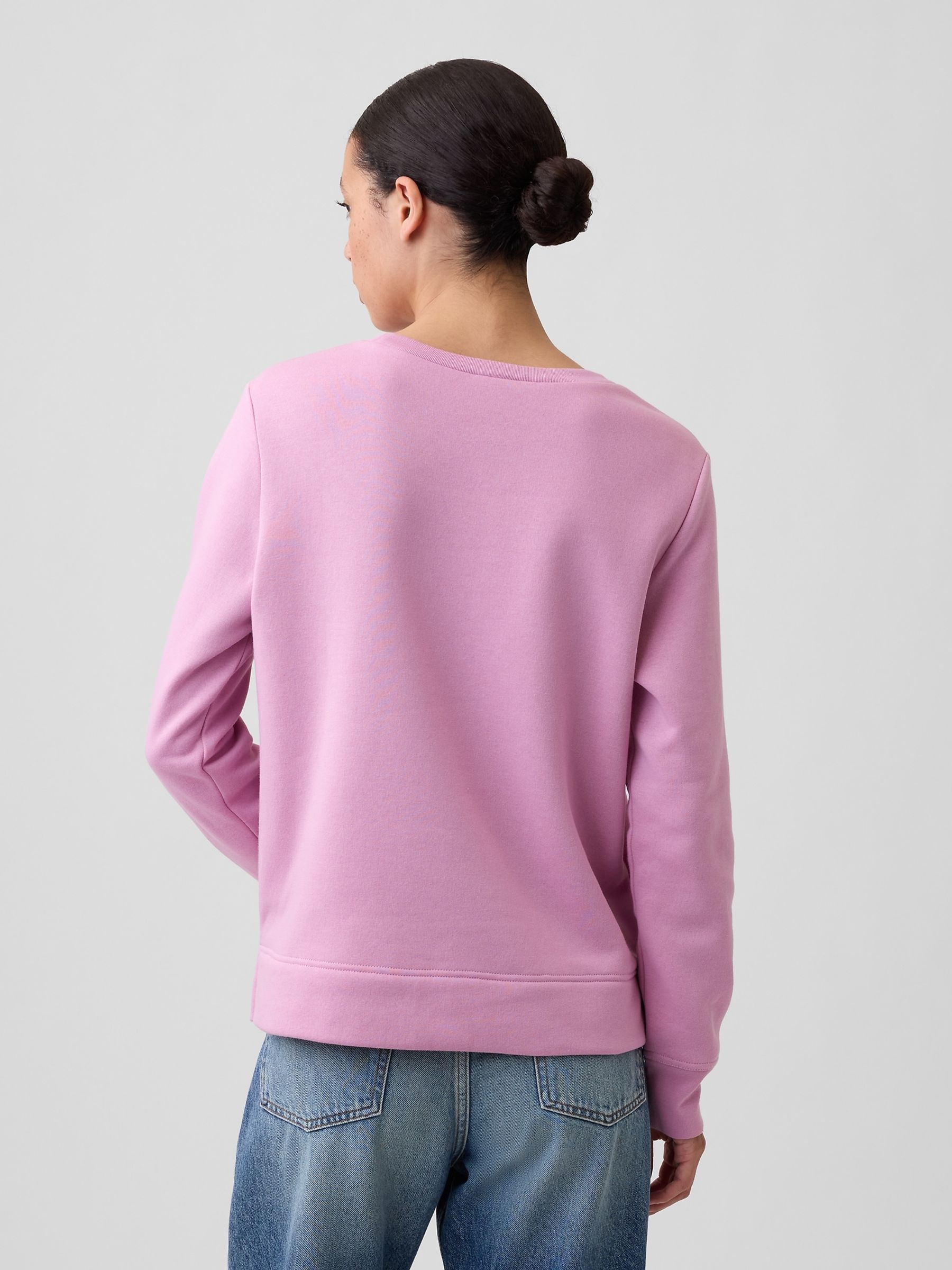 Pink Metallic Relaxed Logo Sweatshirt - Image 2 of 5