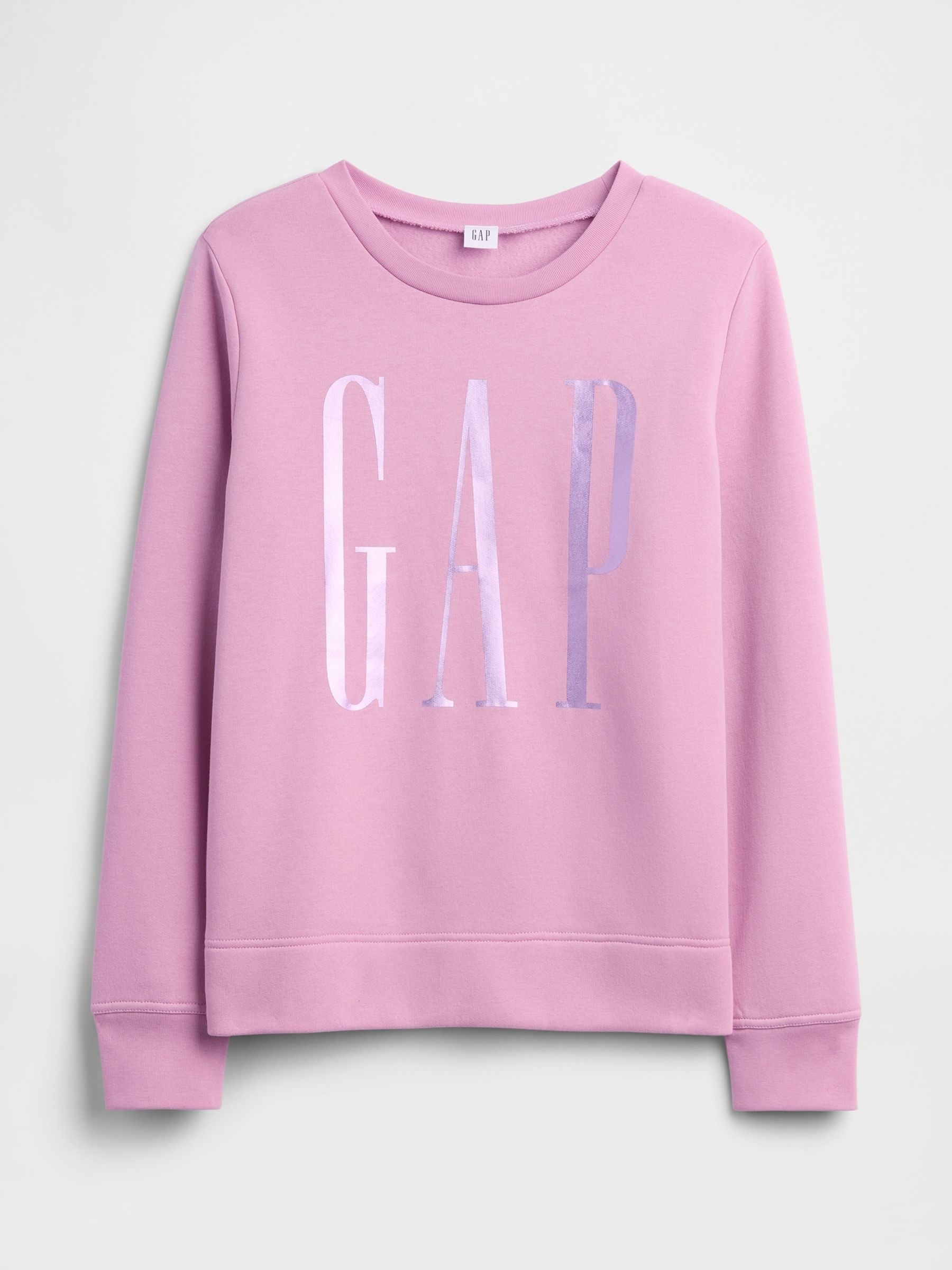 Pink Metallic Relaxed Logo Sweatshirt - Image 5 of 5