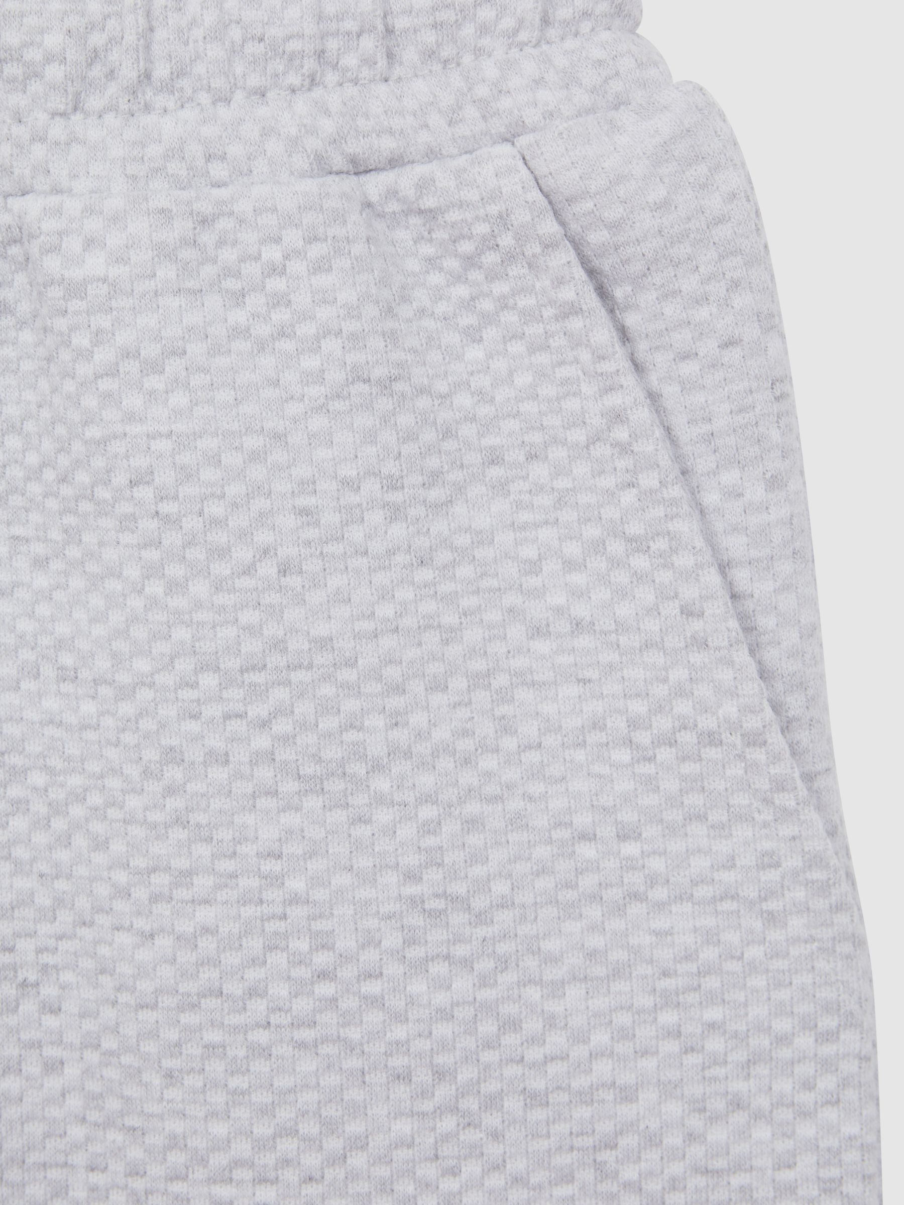 Senior Textured Drawstring Joggers in Soft Grey - Image 5 of 5