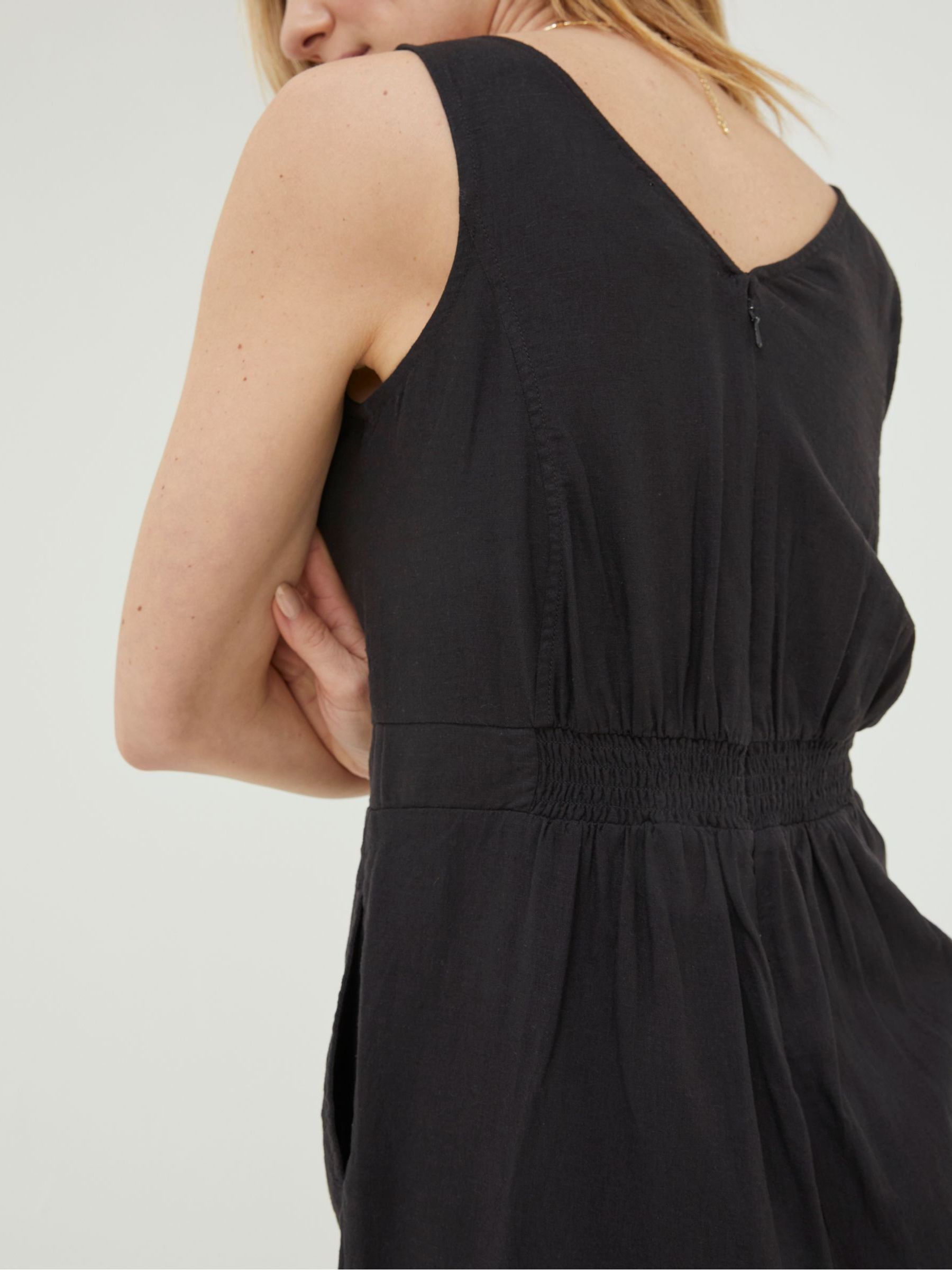 Black Linen Blend Aderyn Jumpsuit - Image 4 of 4