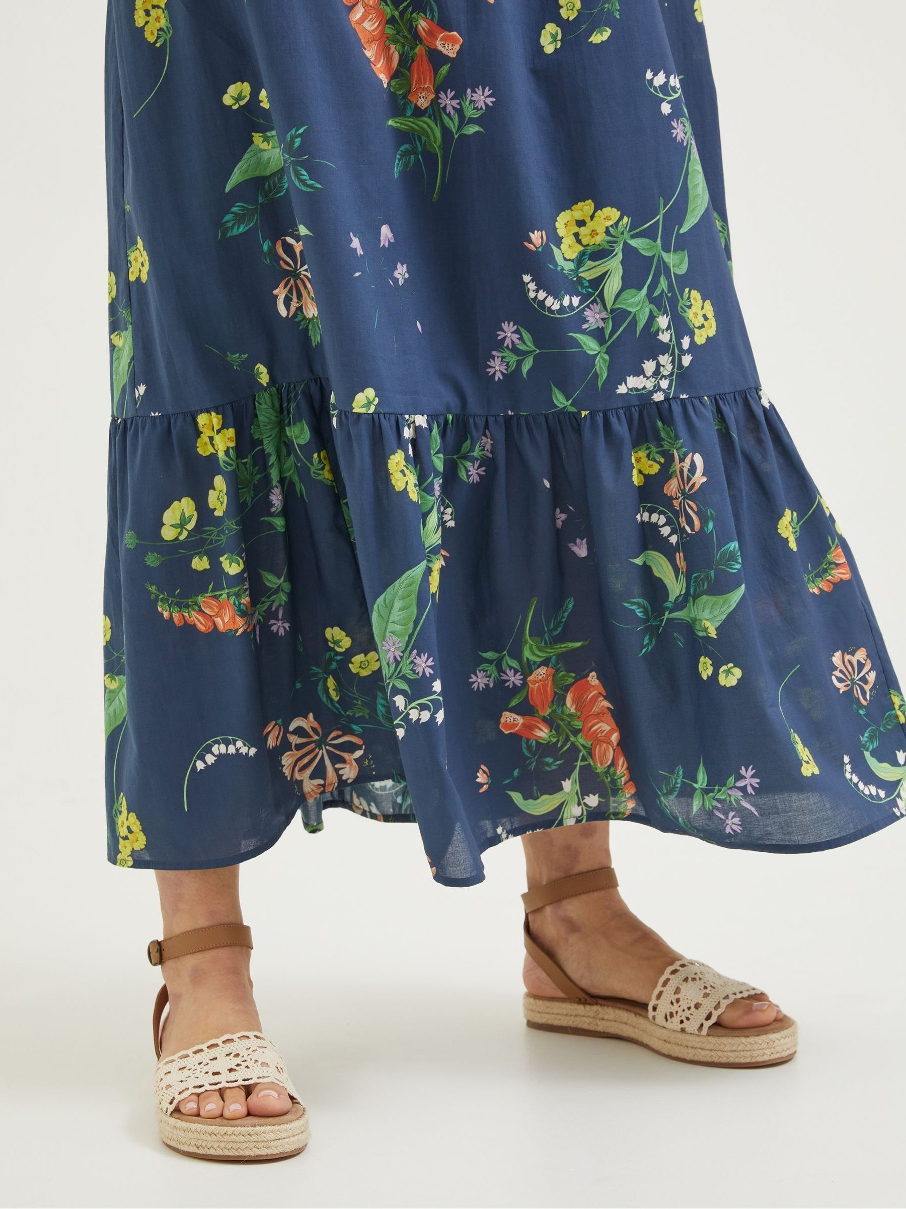 Blue National Forest Elm Floral Midi Dress - Image 10 of 10 Blue National Forest Elm Floral Midi Dress - Image 10 of 10