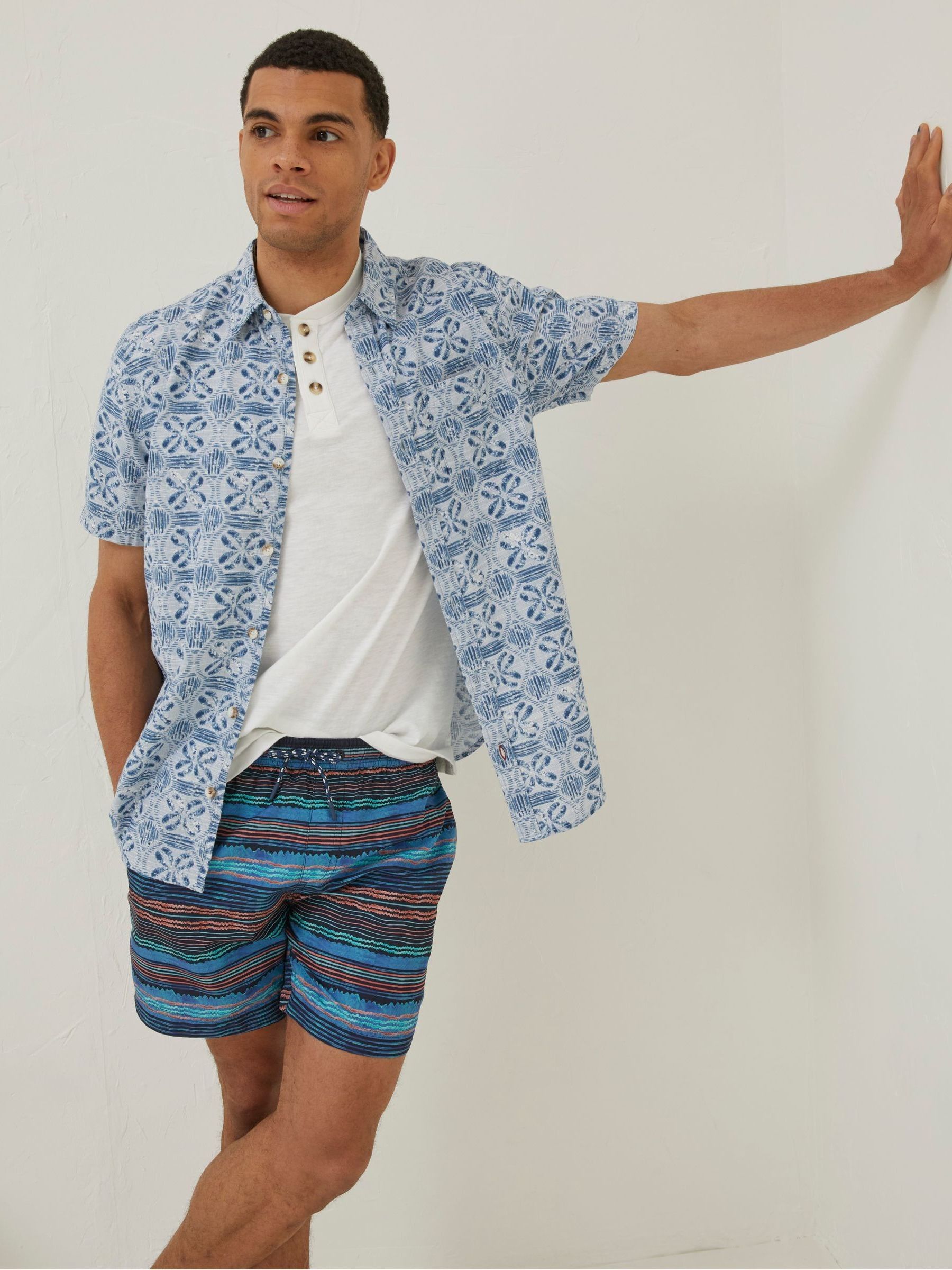 Blue Trevose Scribble Swim Shorts - Image 1 of 5