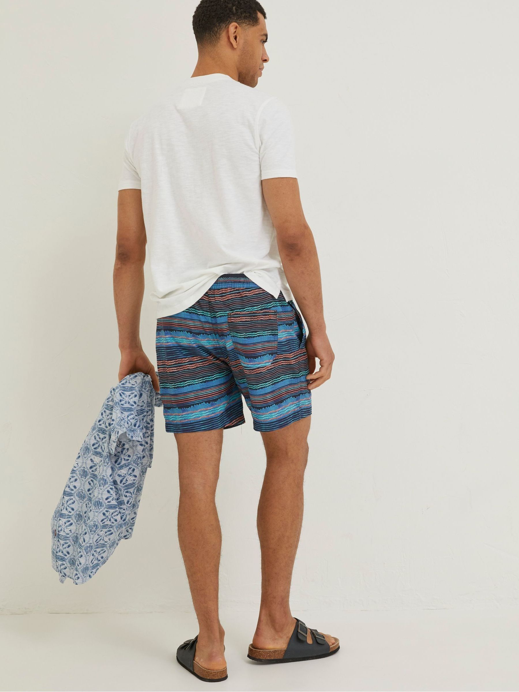 Blue Trevose Scribble Swim Shorts - Image 2 of 5