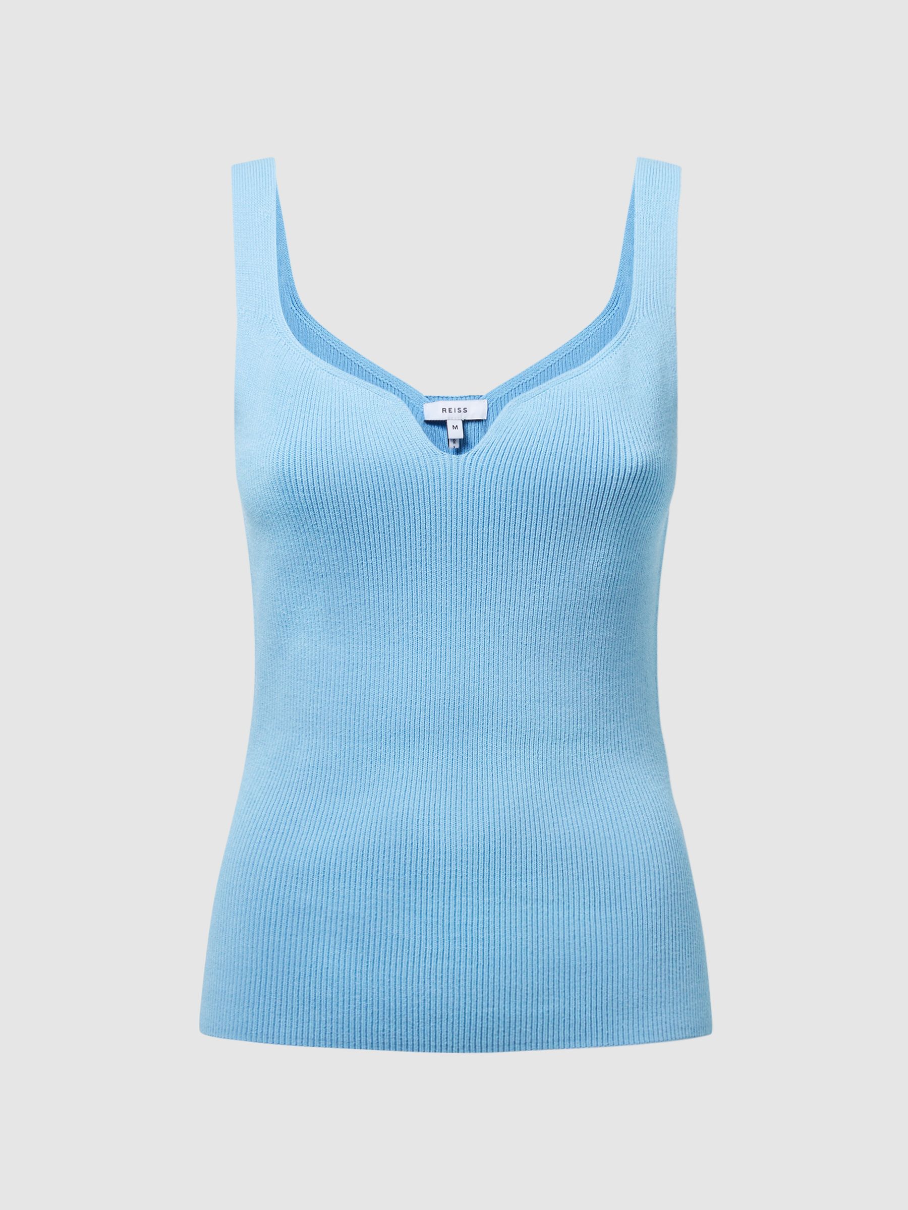 Sweetheart Neck Top in Blue - Image 2 of 14