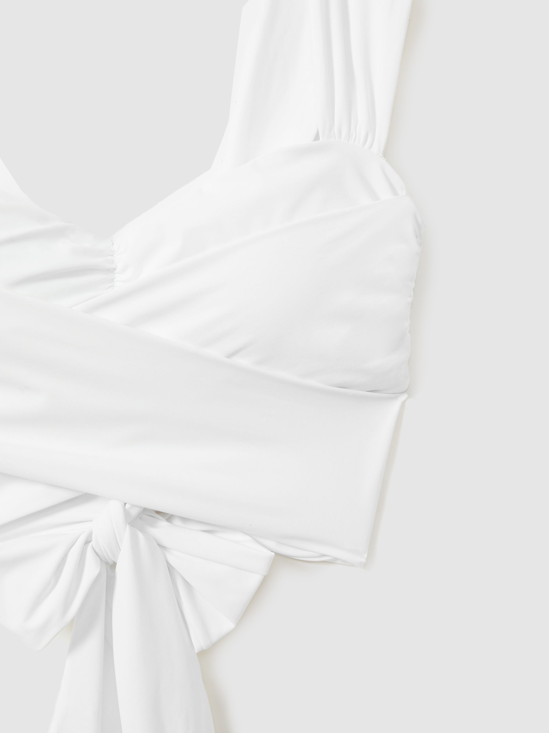 Wrap Design Bikini Top in White - Image 5 of 6