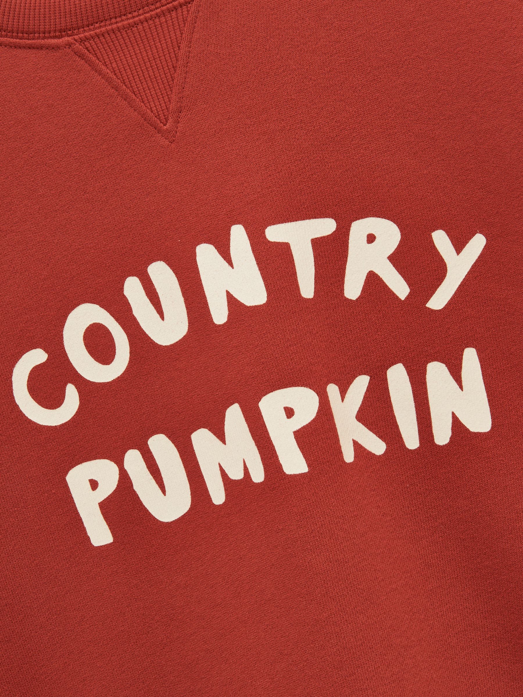Kids' Sundaze Rust Red Slogan Crew Neck Sweatshirt - Image 3 of 5