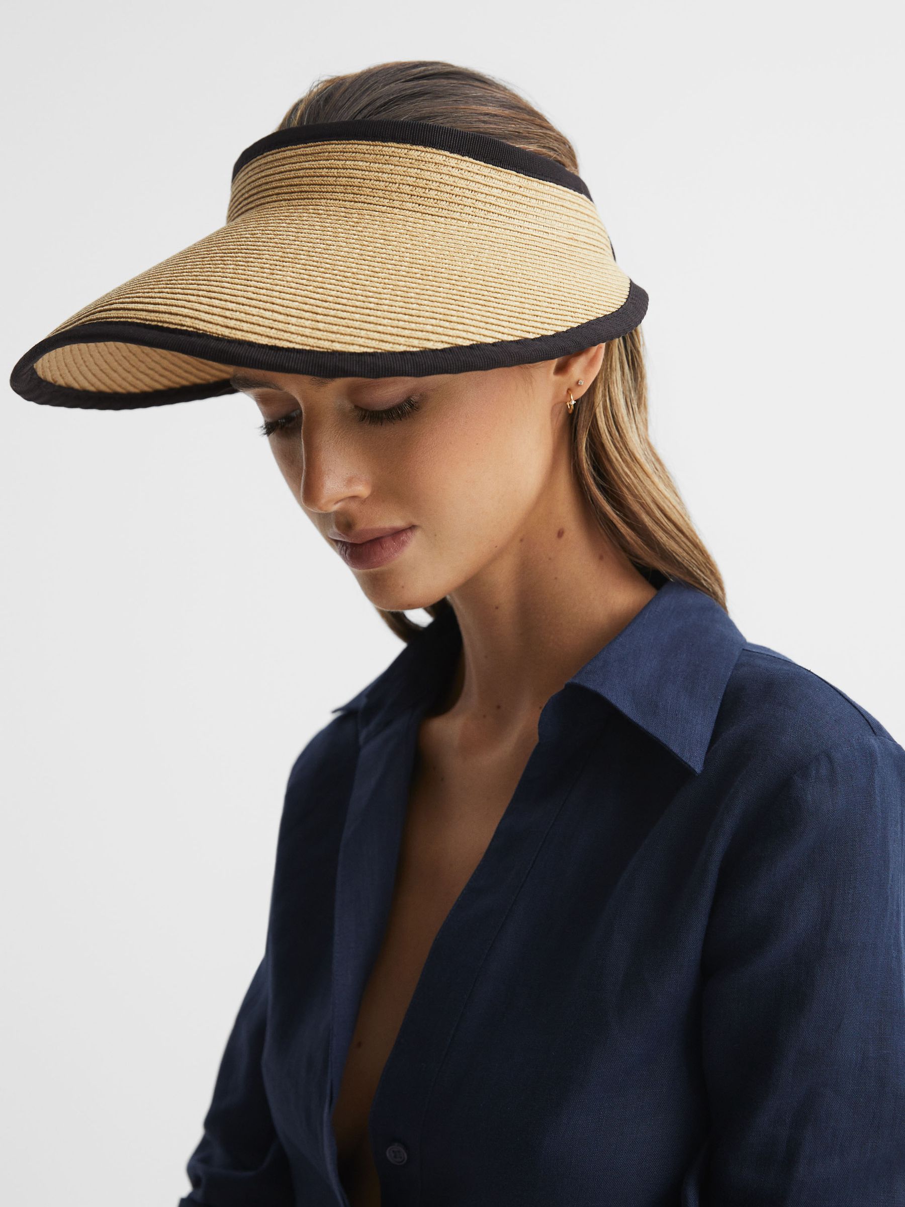 Paper Straw Visor in Natural - Image 2 of 4