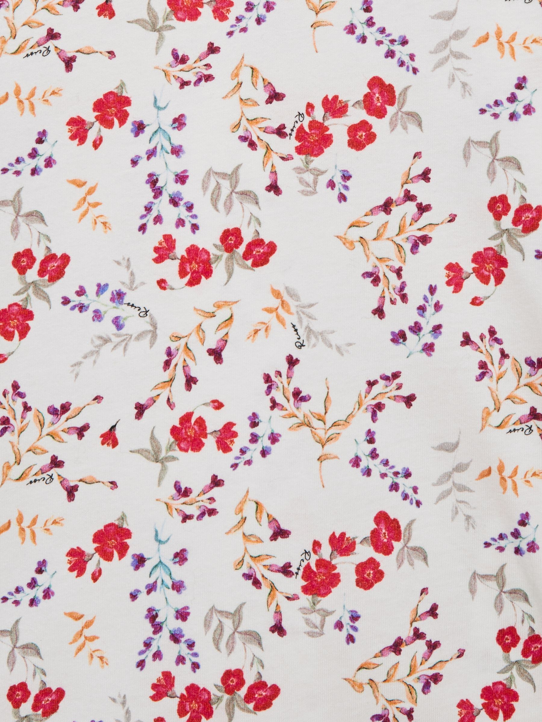 Printed Cotton T-Shirt in Multi - Image 6 of 6