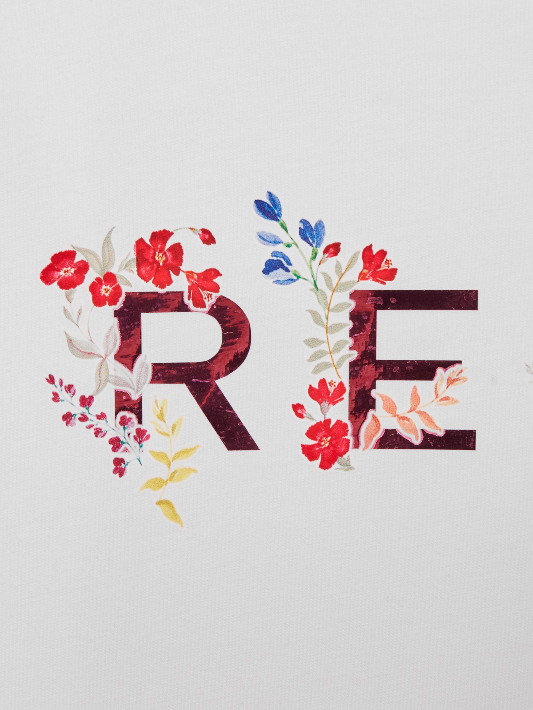 Senior Printed Cotton T-Shirt in Pink Print - Image 6 of 6