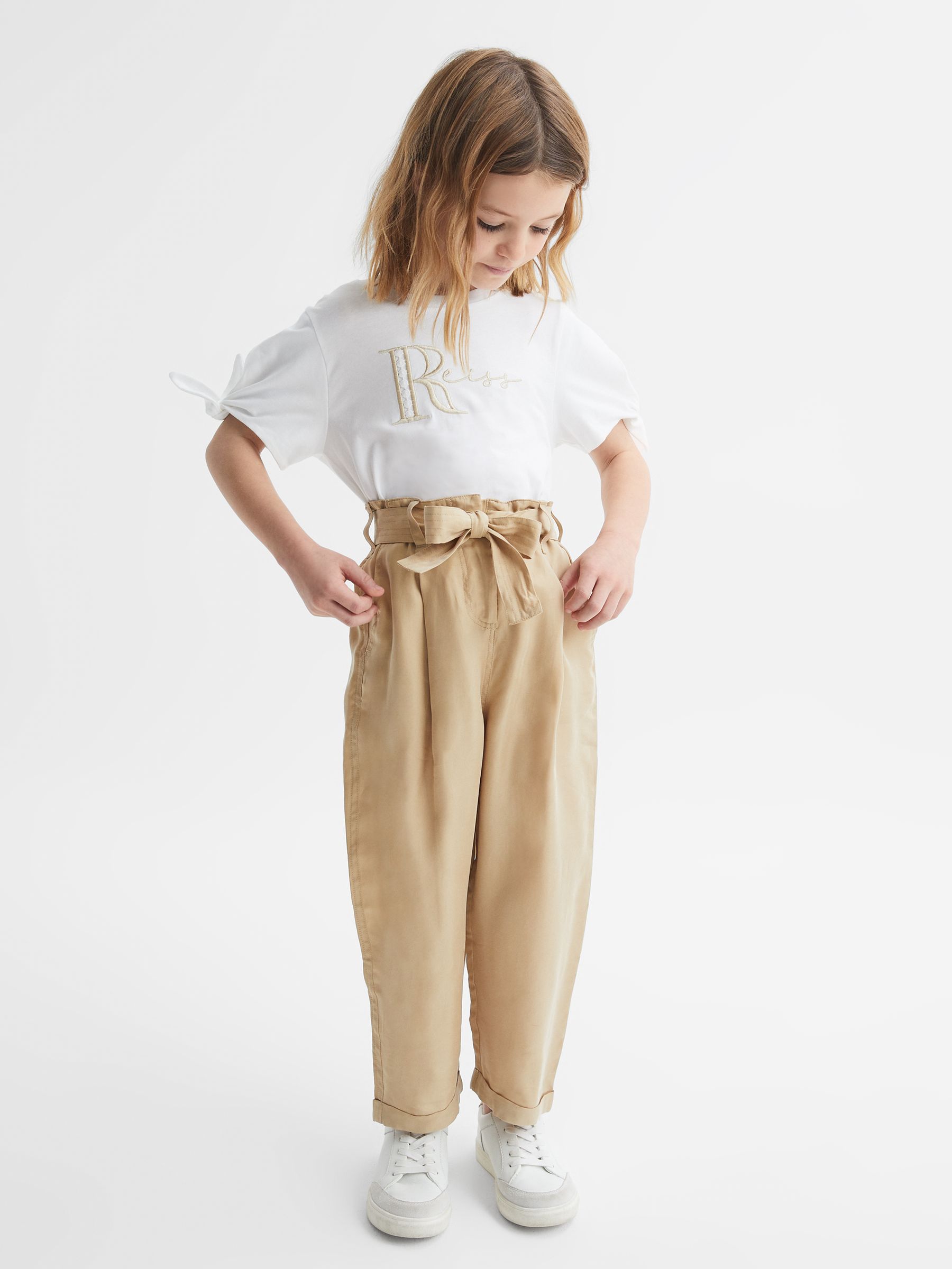 4-9 yrs Printed Cotton T-Shirt in White - Image 3 of 7