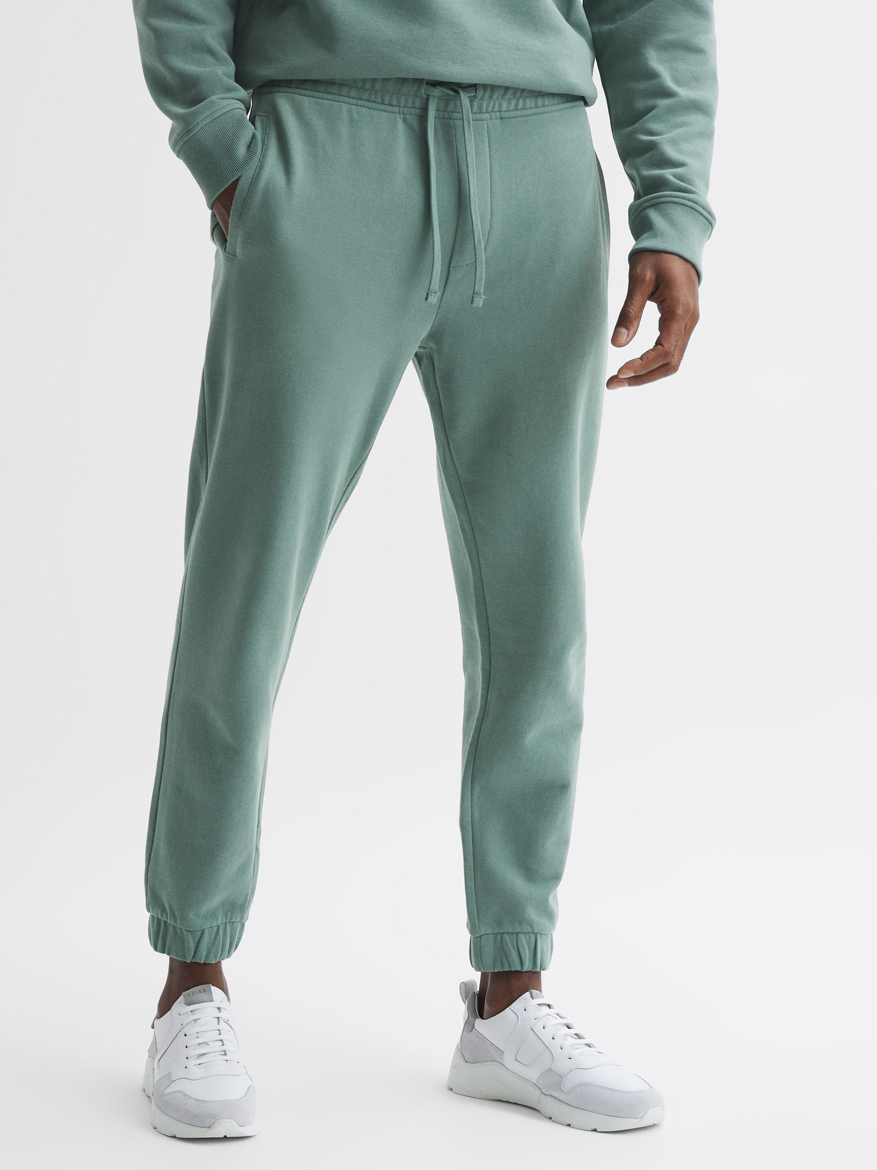 Garment Dye Joggers in Fern Green - Image 1 of 6