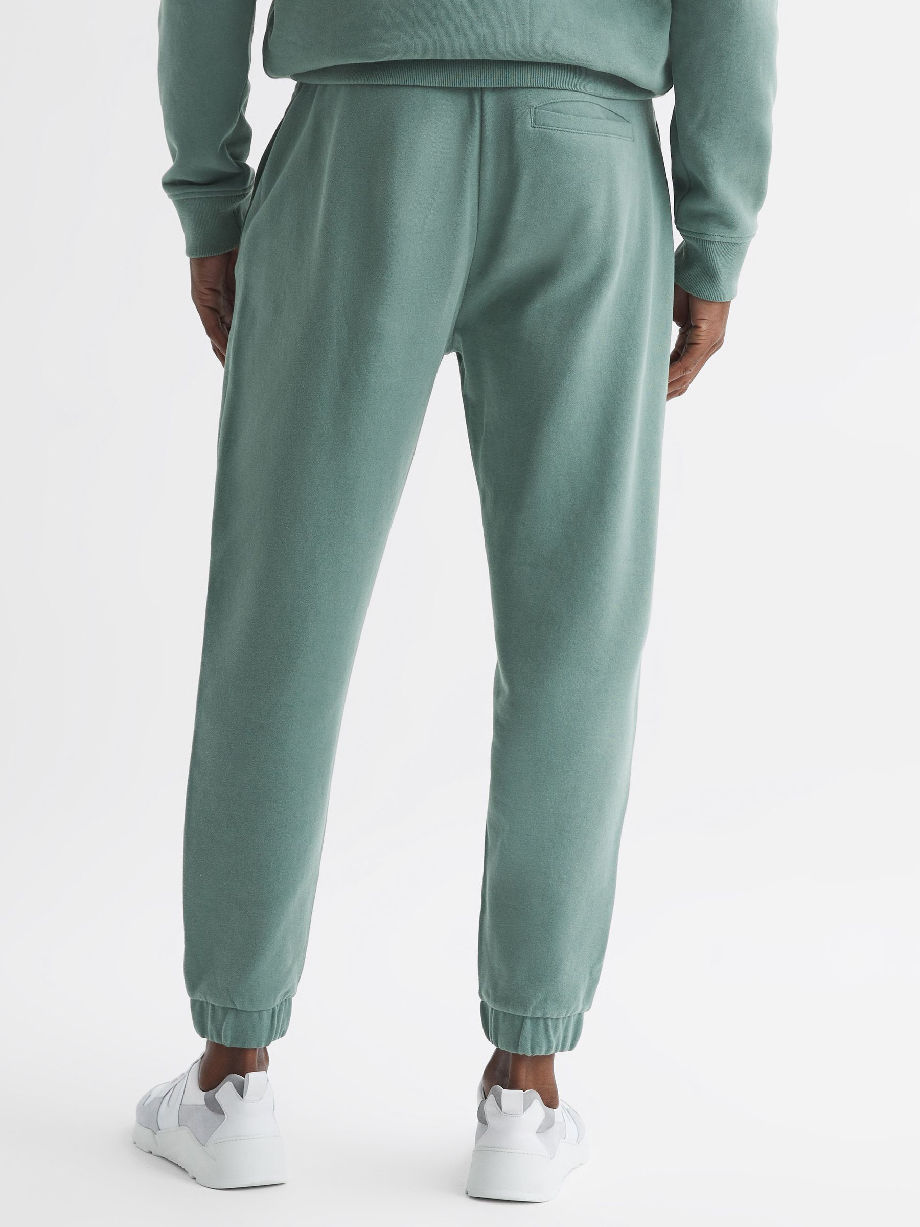 Garment Dye Joggers in Fern Green - Image 5 of 6