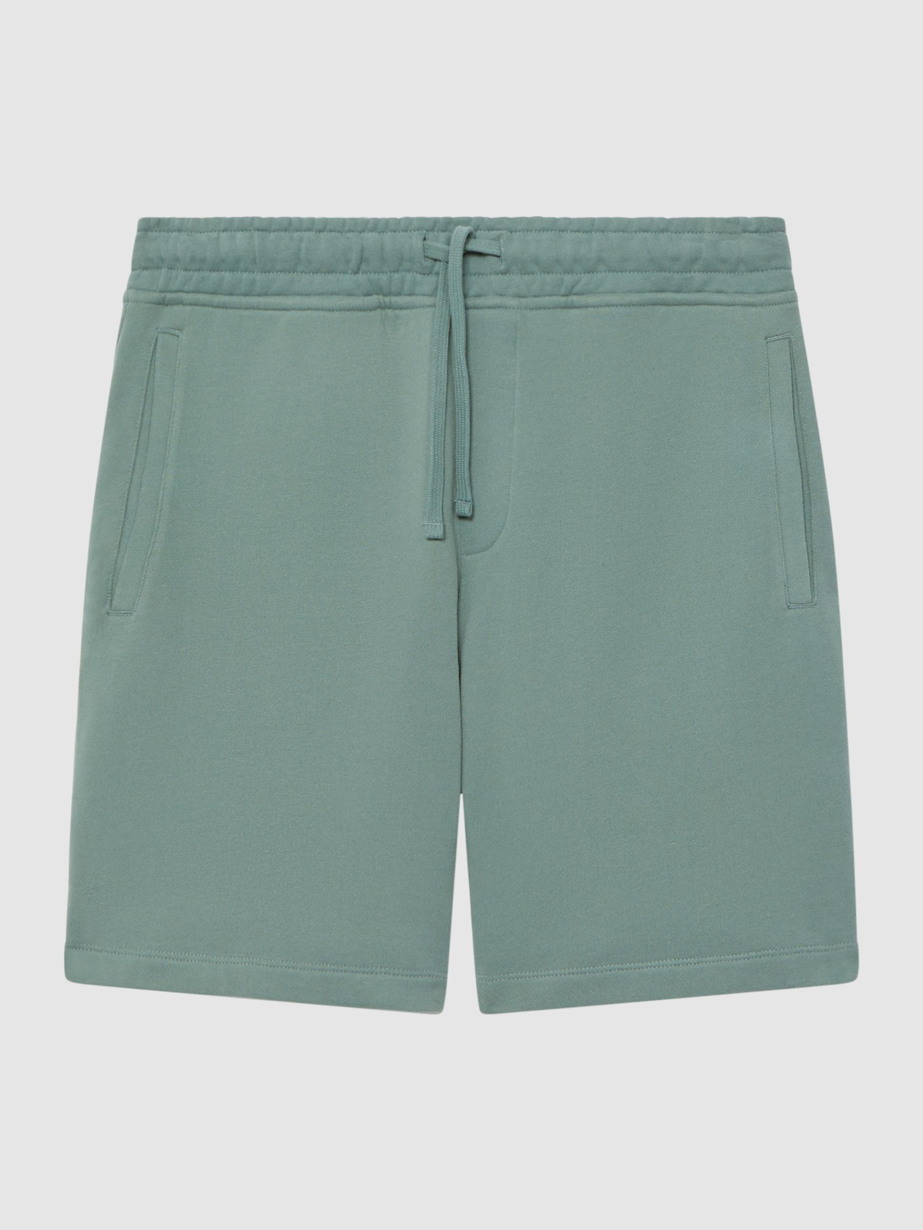 Garment Dye Jersey Shorts in Fern Green - Image 2 of 5