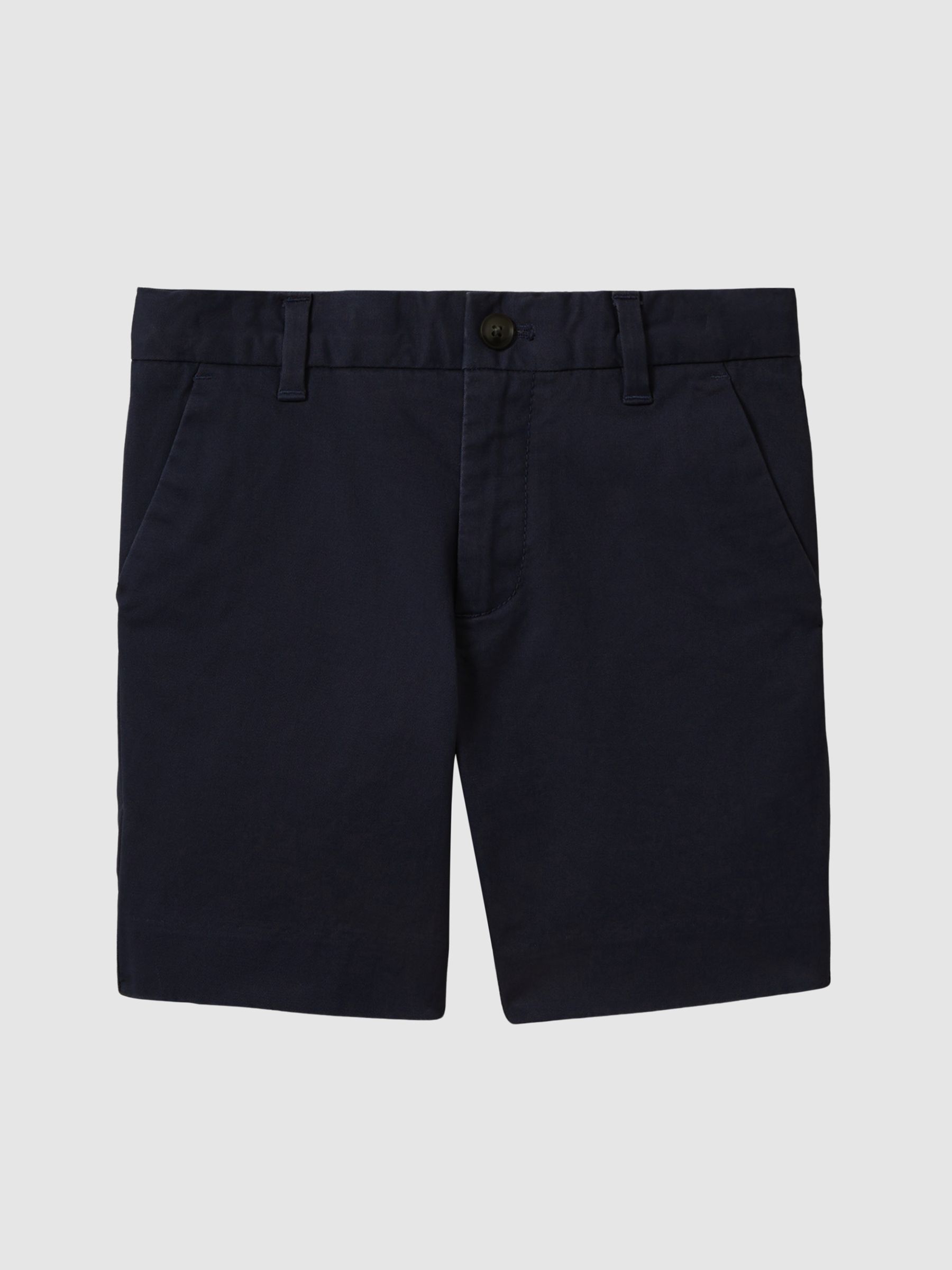 9-13 yrs Casual Chino Shorts in Navy - Image 2 of 5