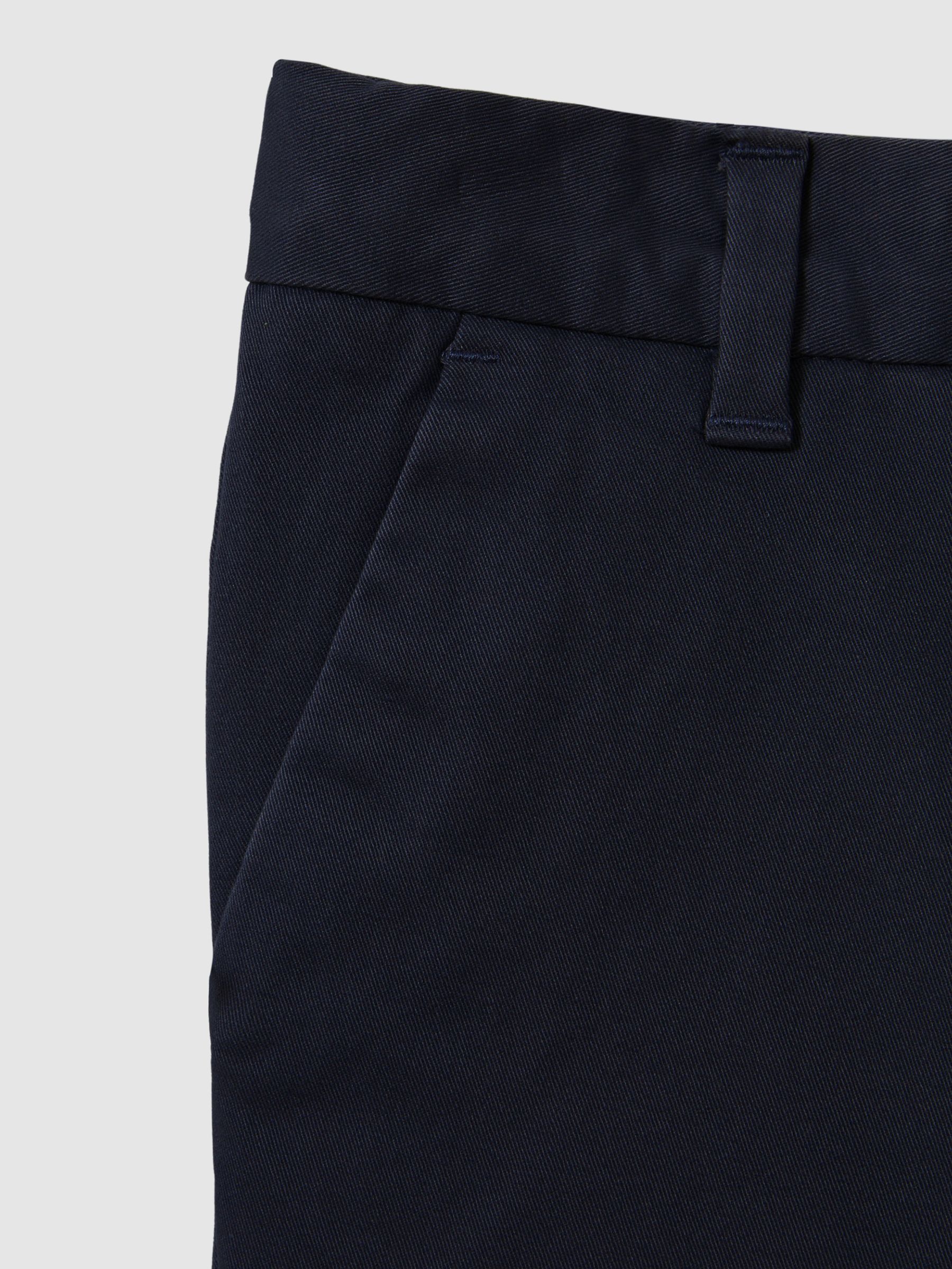 9-13 yrs Casual Chino Shorts in Navy - Image 5 of 5