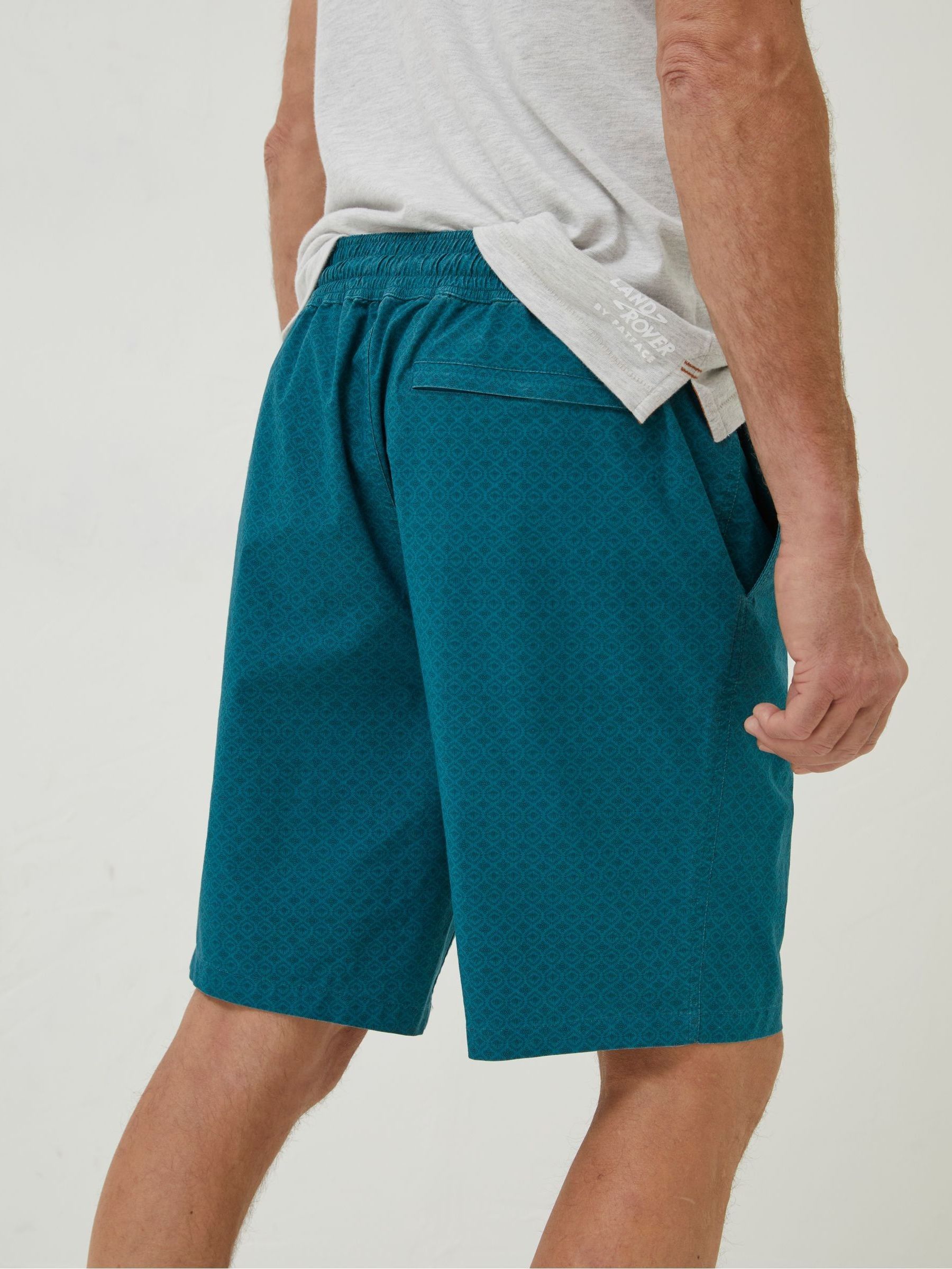 Green Camber Geo Print Swim Shorts - Image 2 of 5
