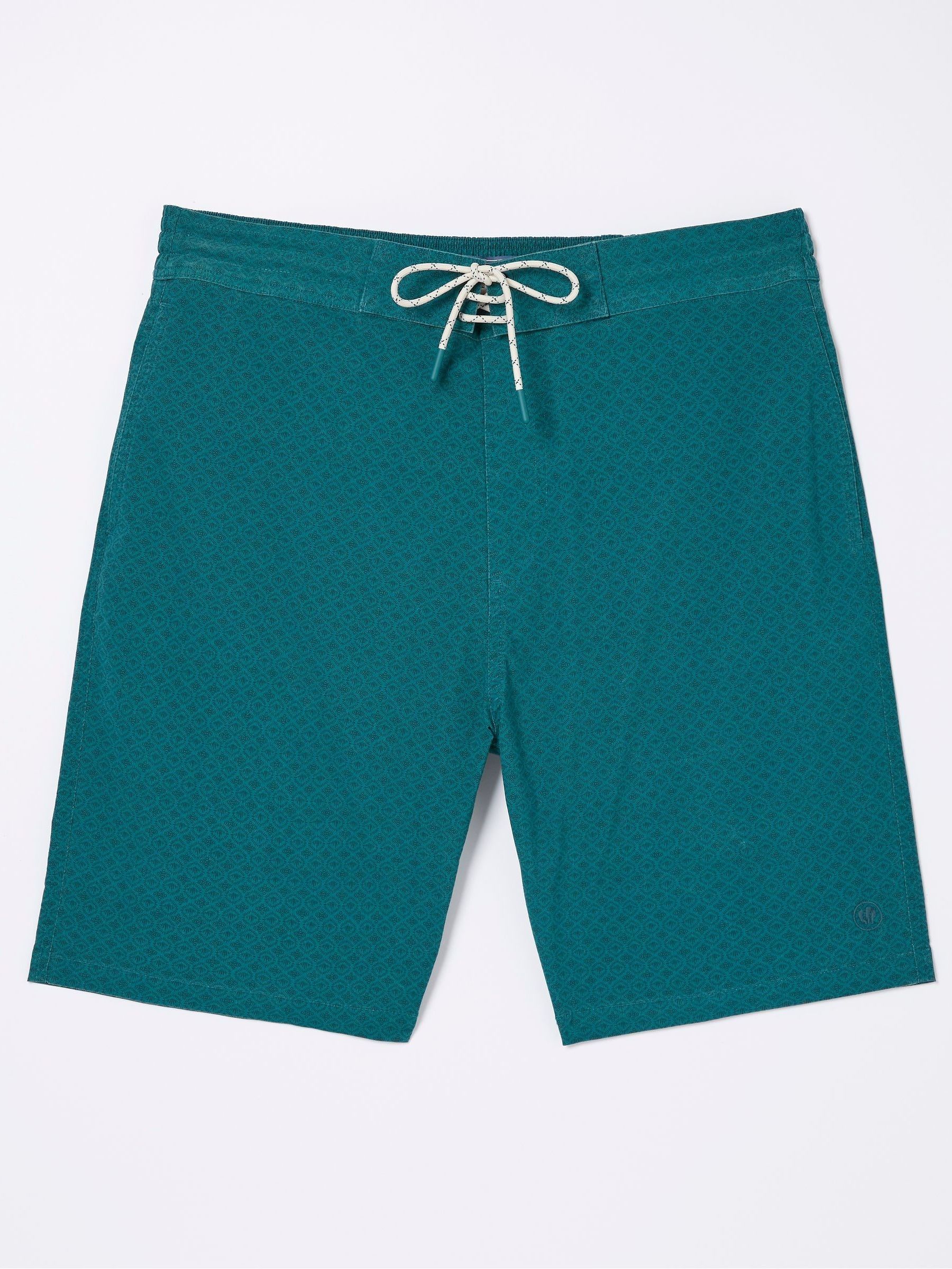 Green Camber Geo Print Swim Shorts - Image 5 of 5