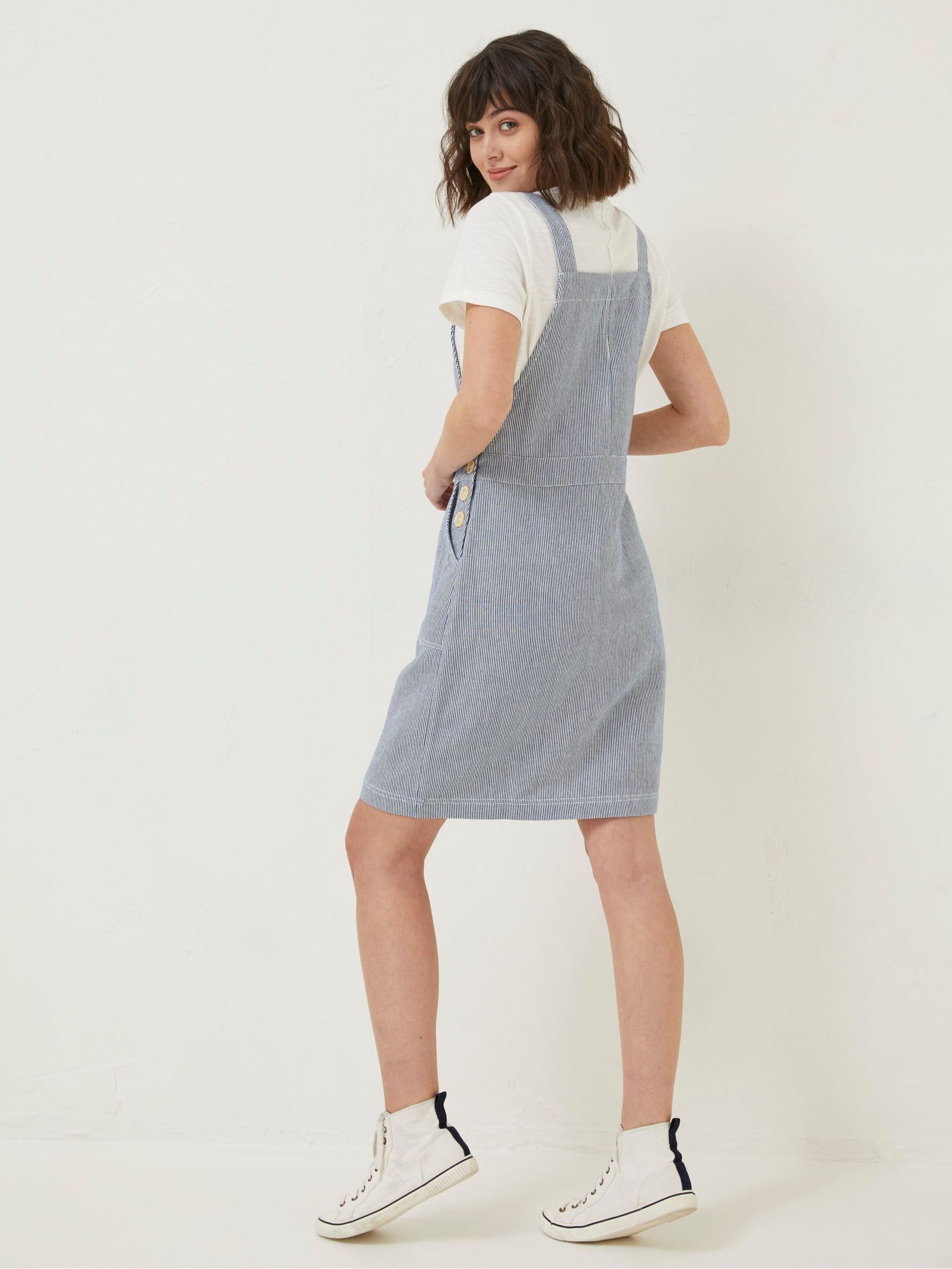 Blue National Forest Juniper Stripe Pinafore Dress - Image 2 of 5