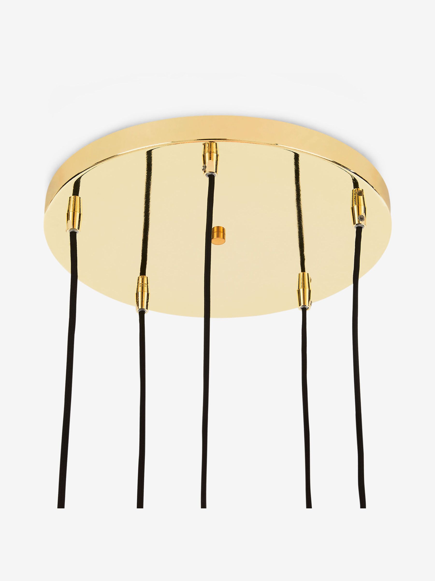 Ilaria 5 Light Cluster Pendant Ceiling Light in Pink Multi - Image 4 of 5