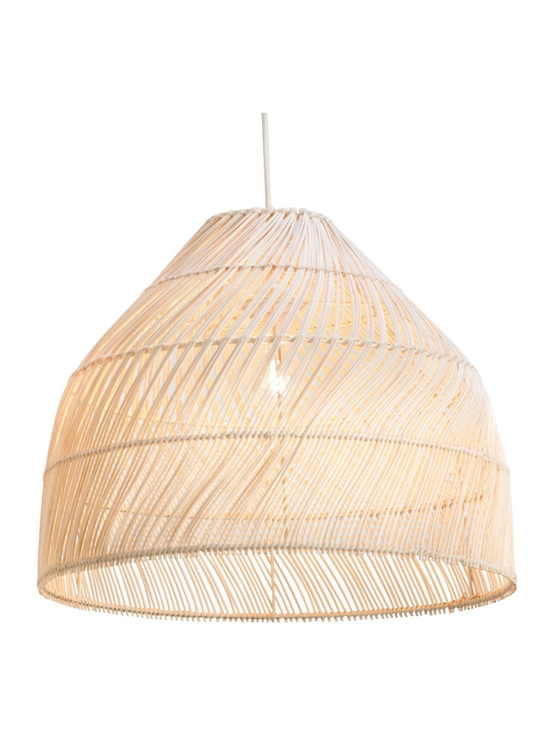 Java Small Lamp Shade in Natural Rattan - Image 3 of 4