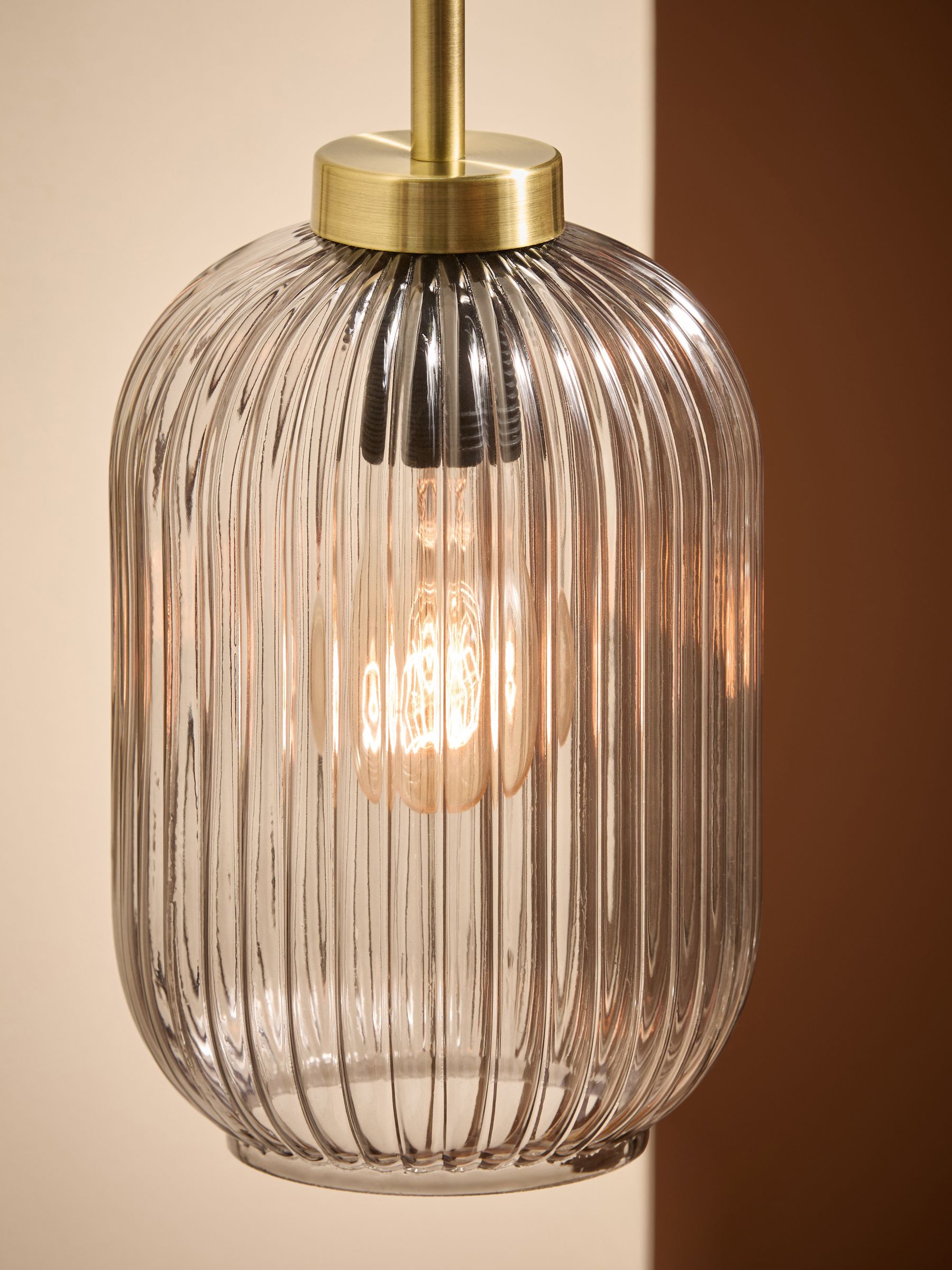 Briz Antique Brass Wall Lamp in Grey - Image 3 of 7