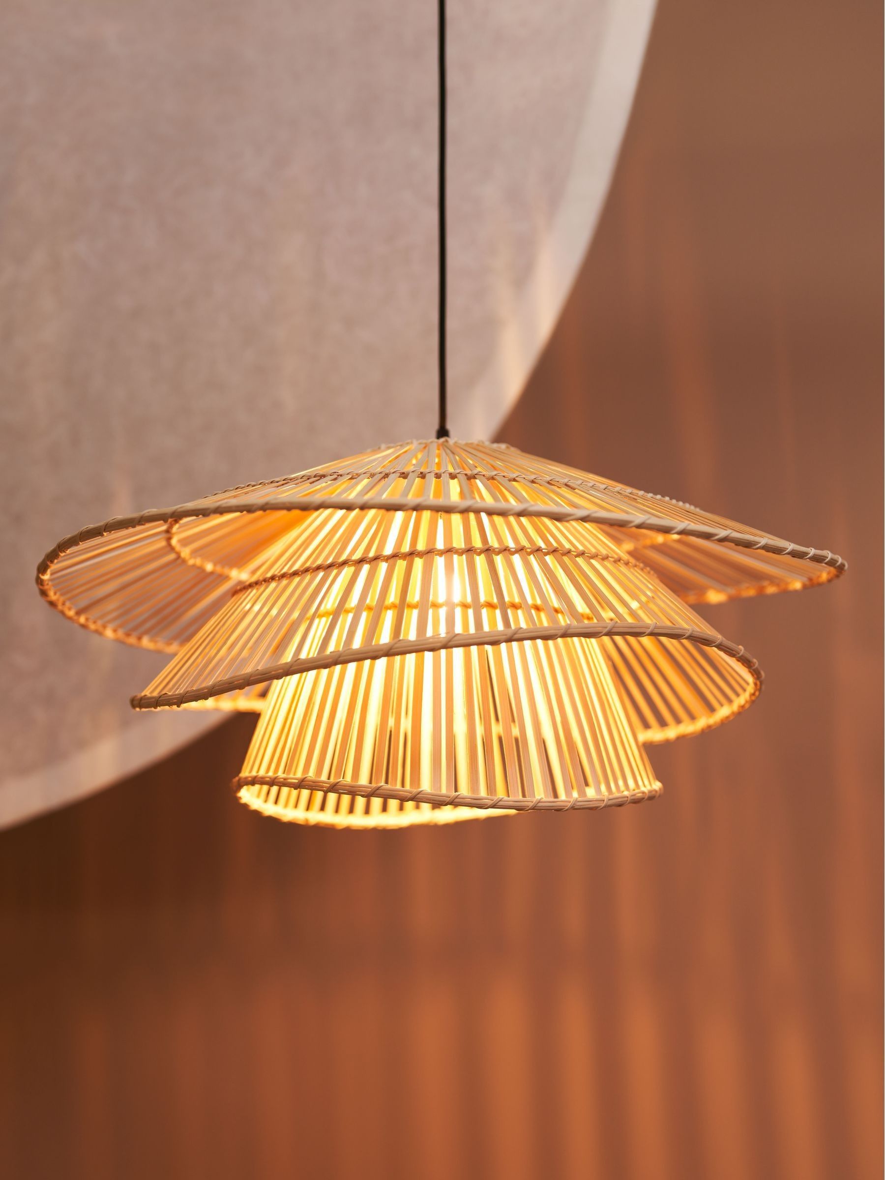 Weaver Pendant Shade in Natural Bamboo - Image 2 of 5