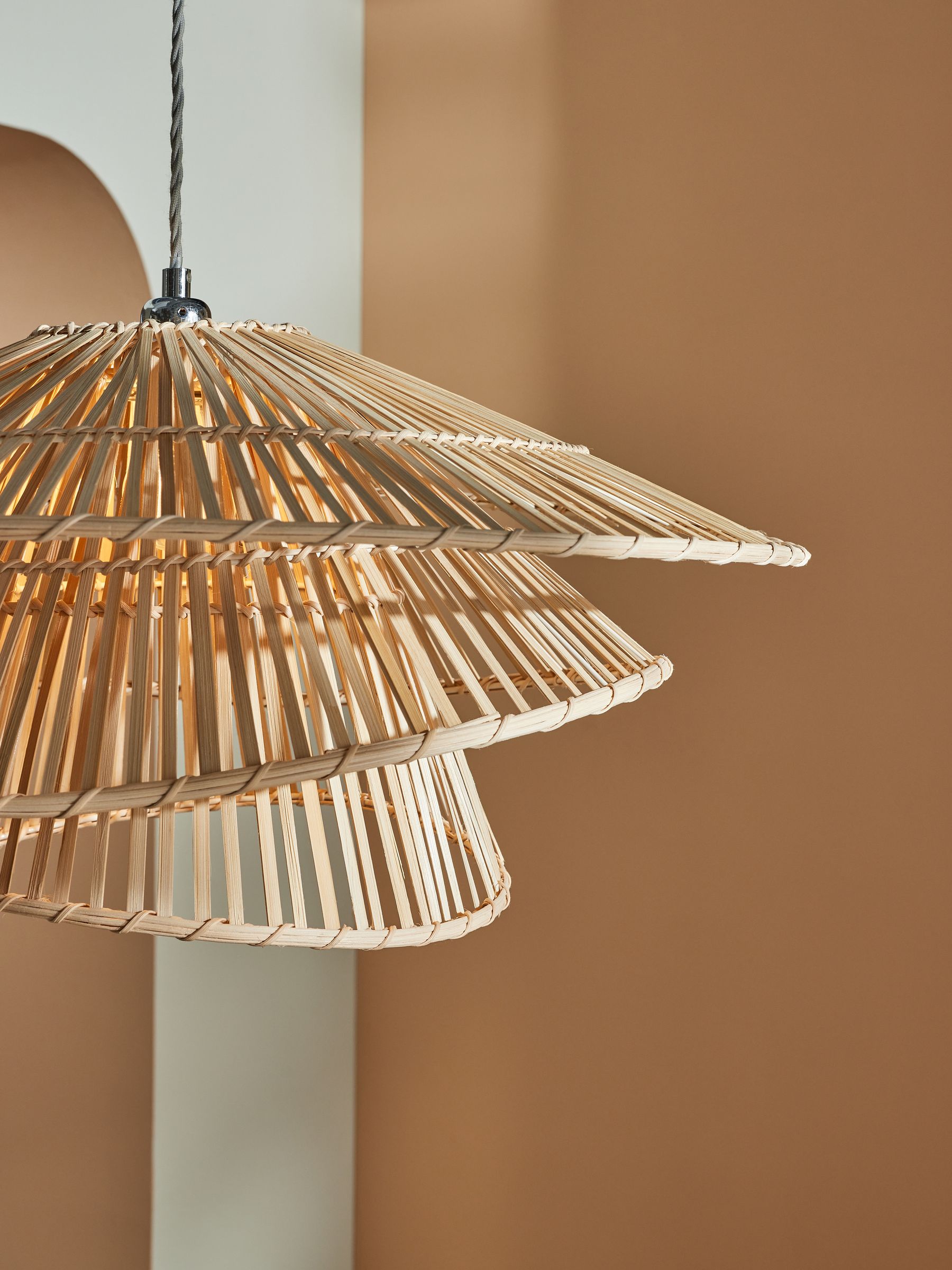 Weaver Pendant Shade in Natural Bamboo - Image 3 of 5