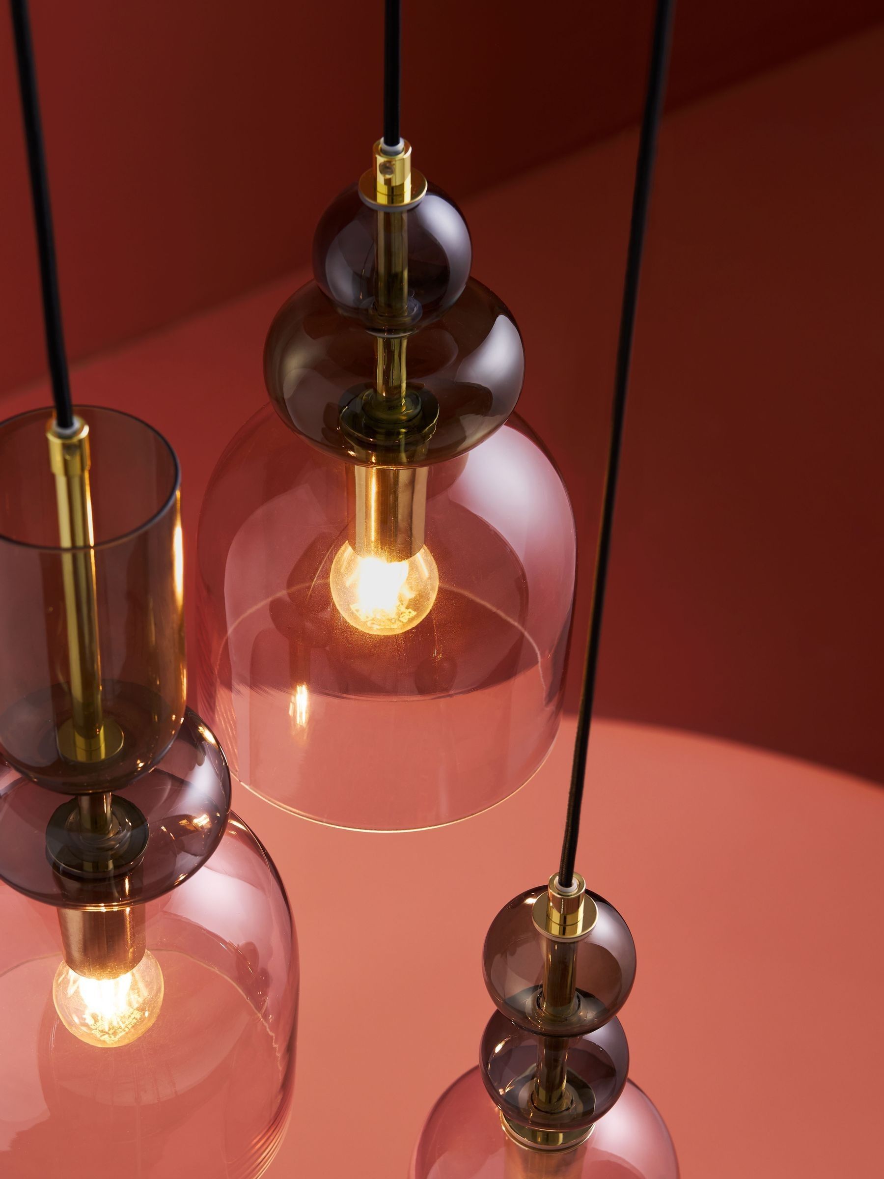 Whitney Cluster Pendant Lamp in Green Multi - Image 2 of 4