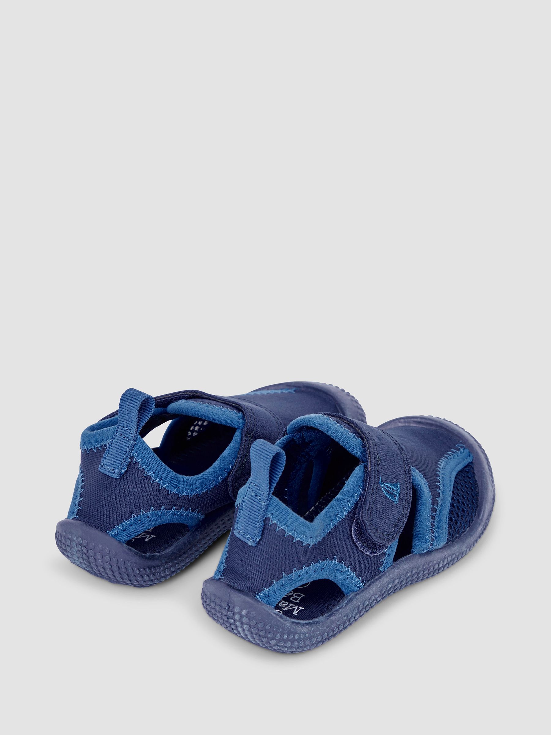 Navy Blue Floral Print Beach & Swim Sandals - Image 2 of 4