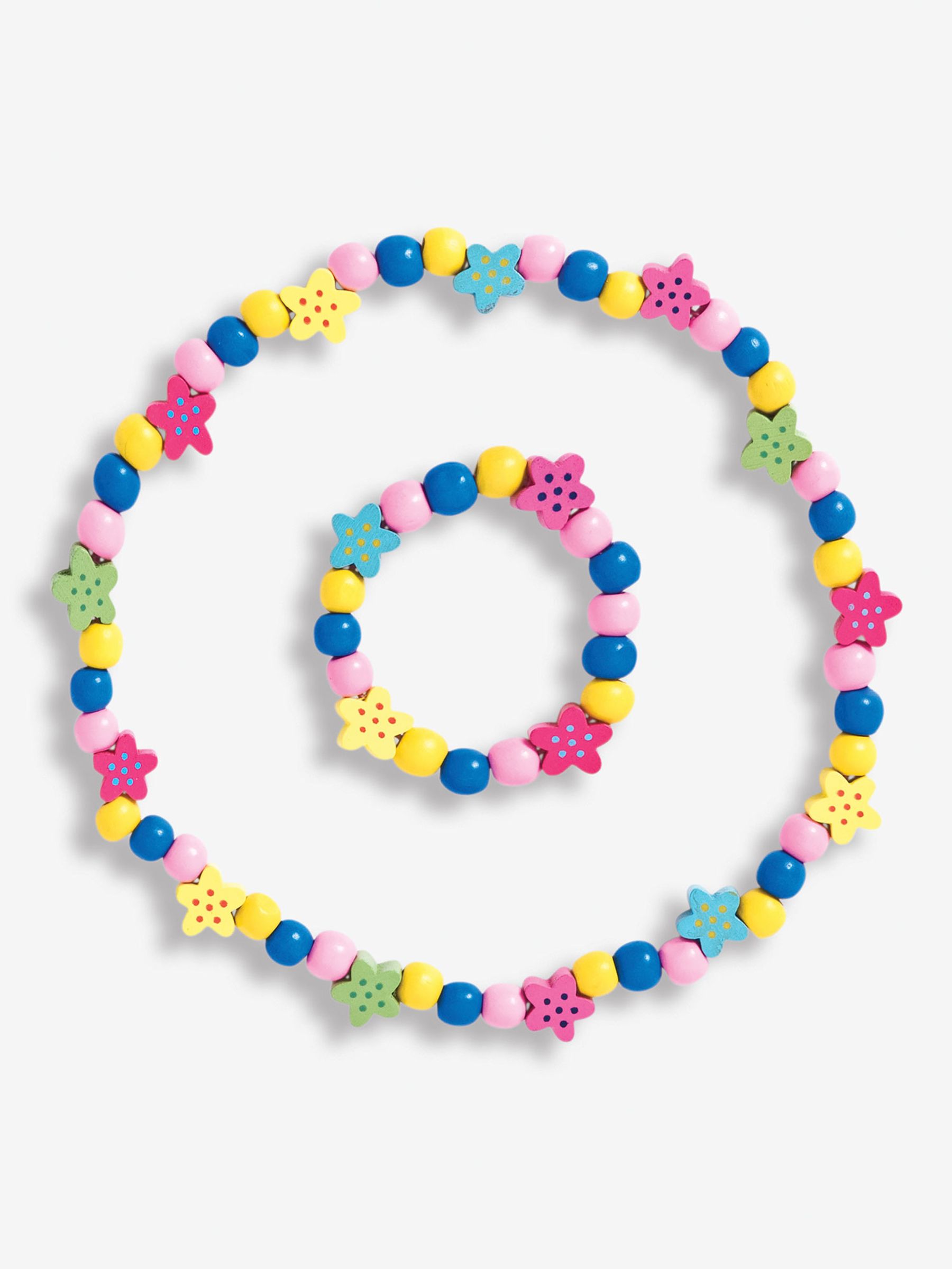 Pink/Yellow Toddler Necklace Set JoJo Maman Bébé