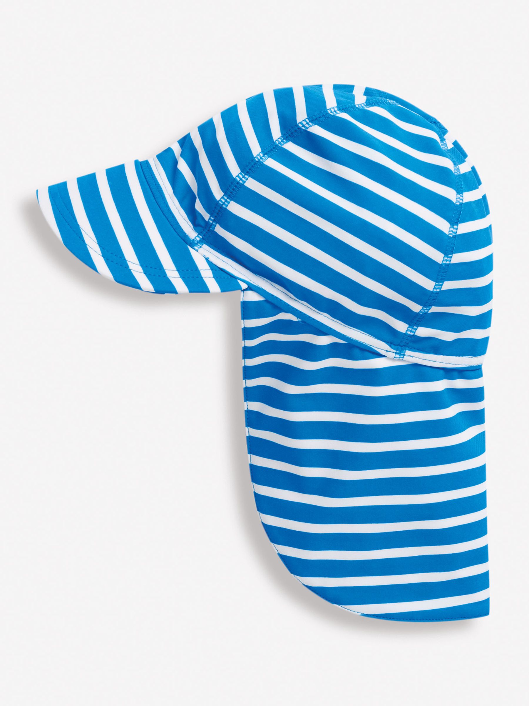 Cobalt Stripe Kids' Stripe Flap Sun Protection Hat - Image 2 of 2