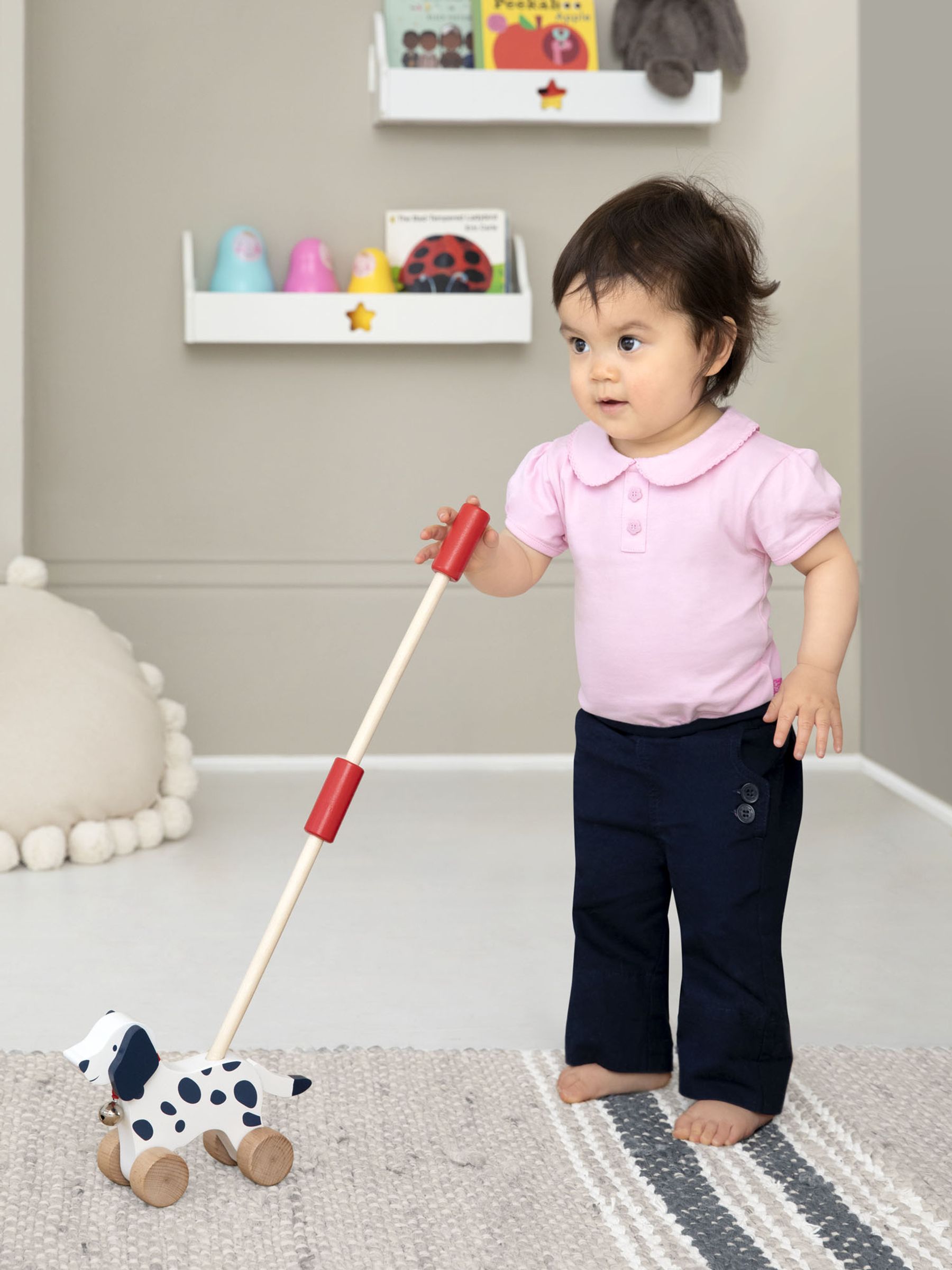 Dalmatian Wooden Push-Along Toy - Image 3 of 6