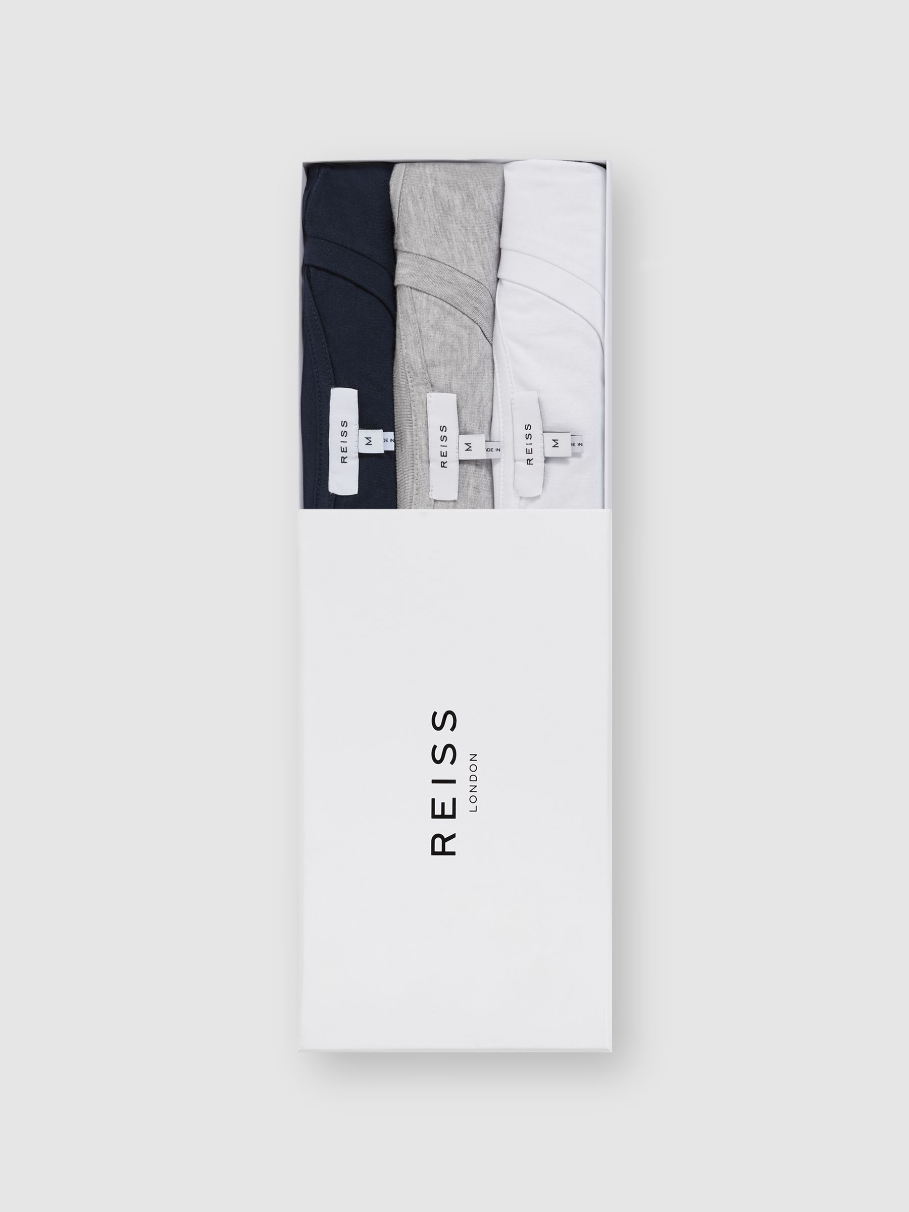 Three Pack of Crew Neck T-Shirts in Multi - Image 1 of 7