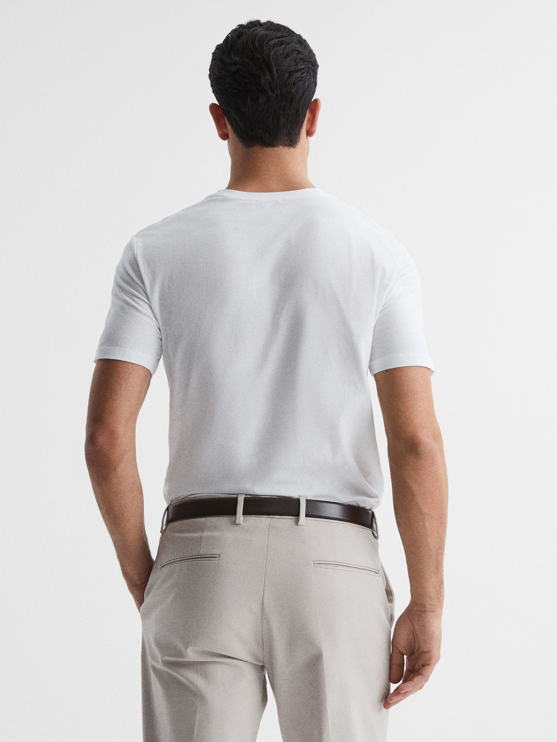 Three Pack of Crew Neck T-Shirts in Multi - Image 3 of 7