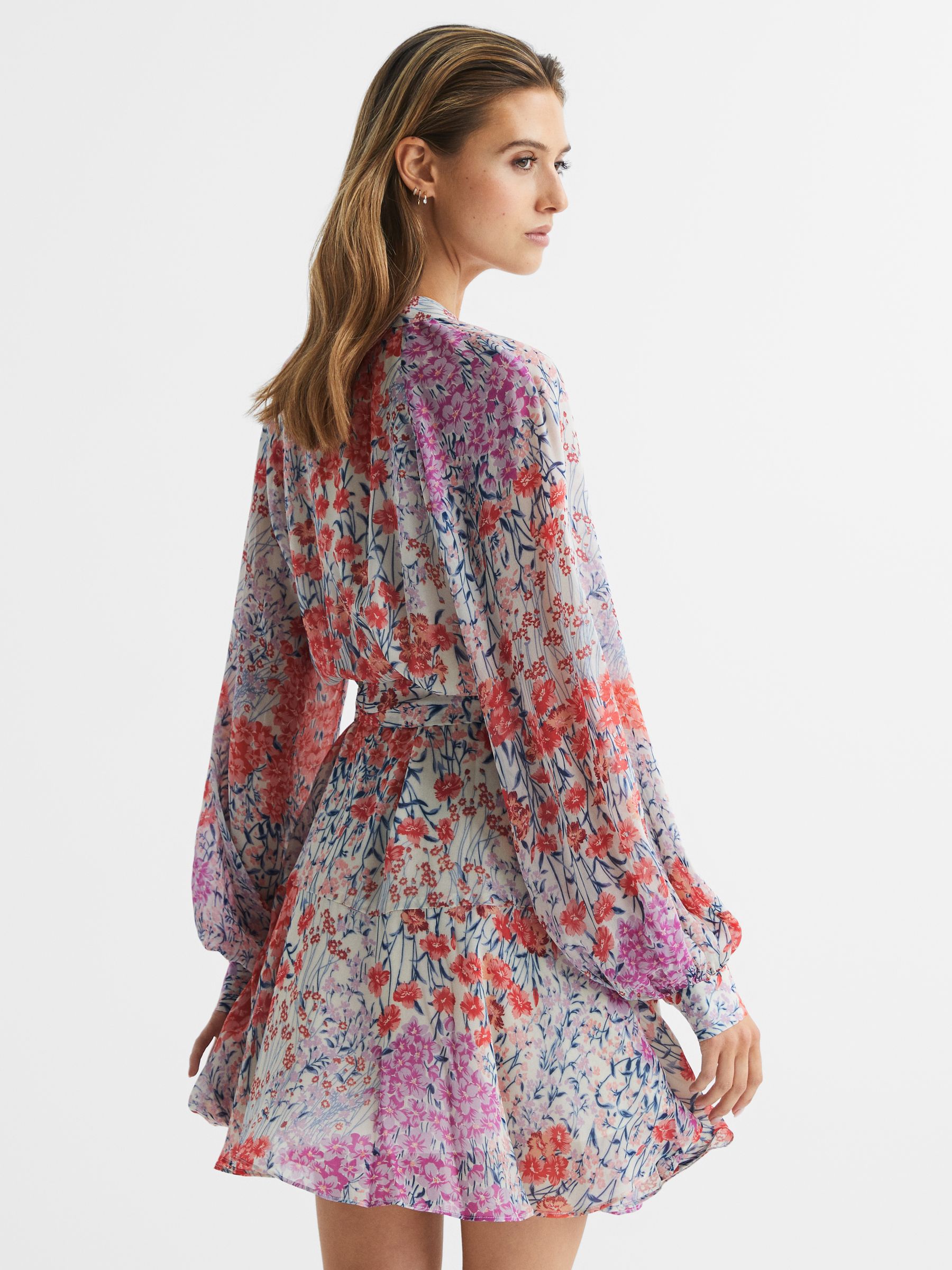 【海外限定】REISSドレス☆Keeva Cowl-Neck Beaded Mini Dress i Buy Reiss Dark Blue Keeva Cowl-Neck Beaded Mini Dress from