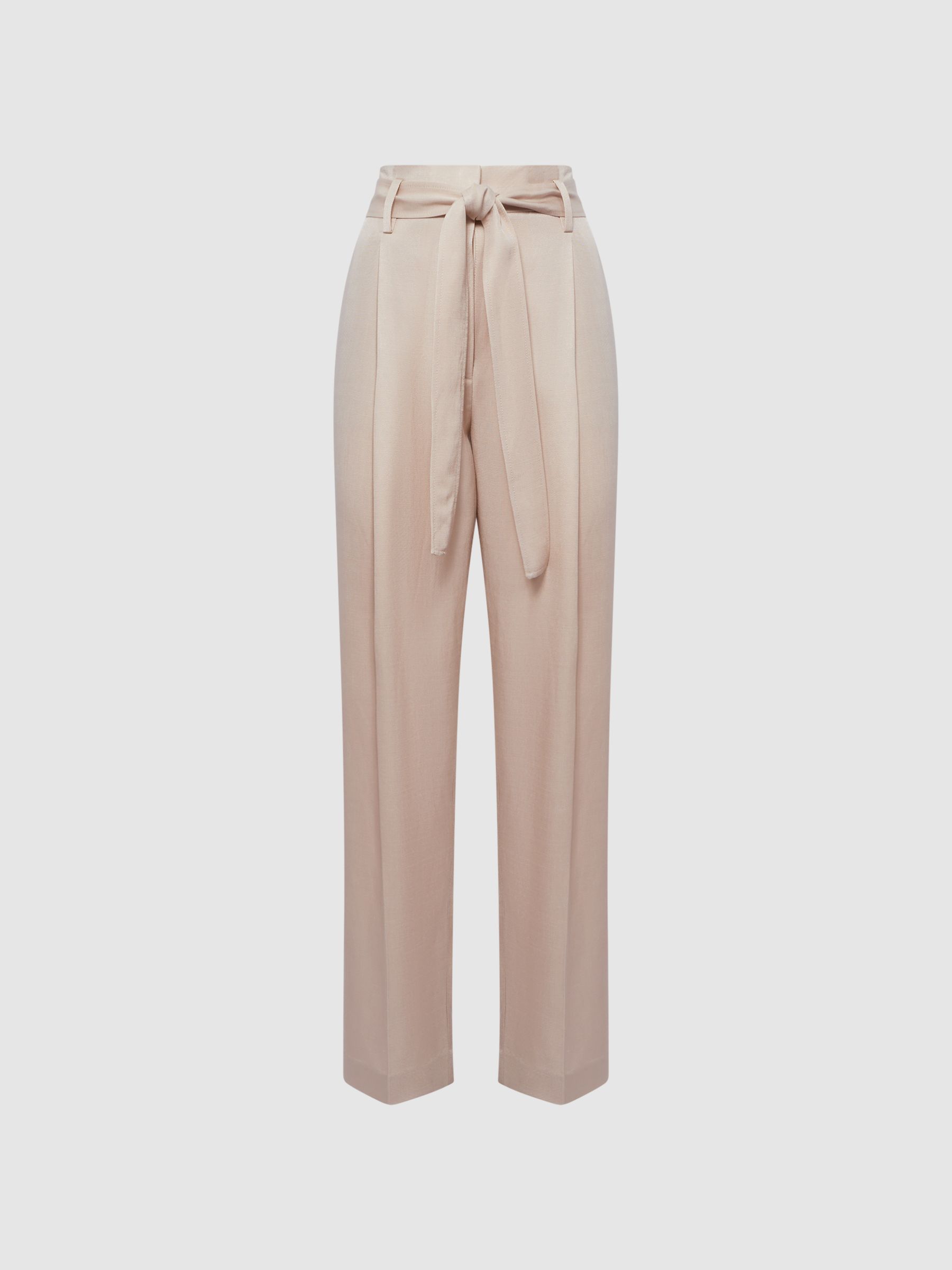 Tapered High Rise Trousers in Neutral - Image 2 of 6