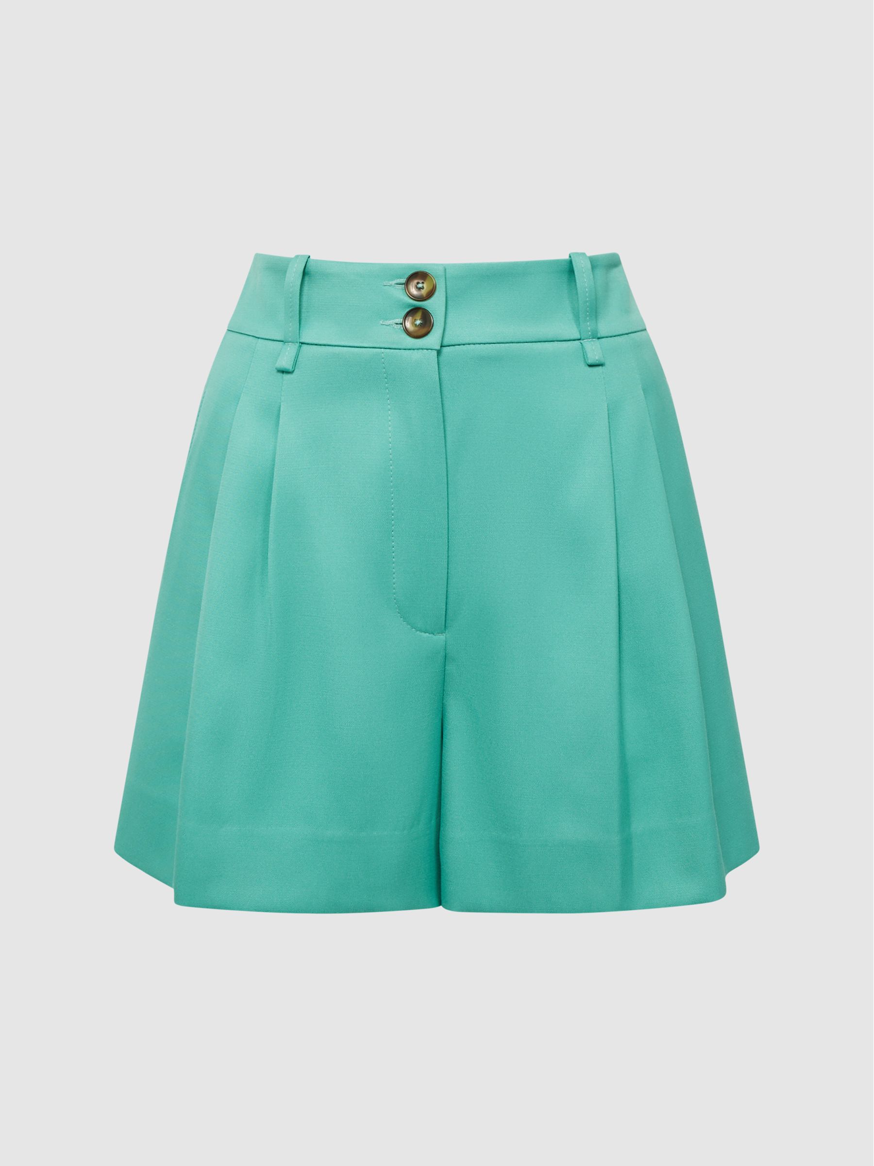 Tailored Shorts in Green - Image 2 of 7