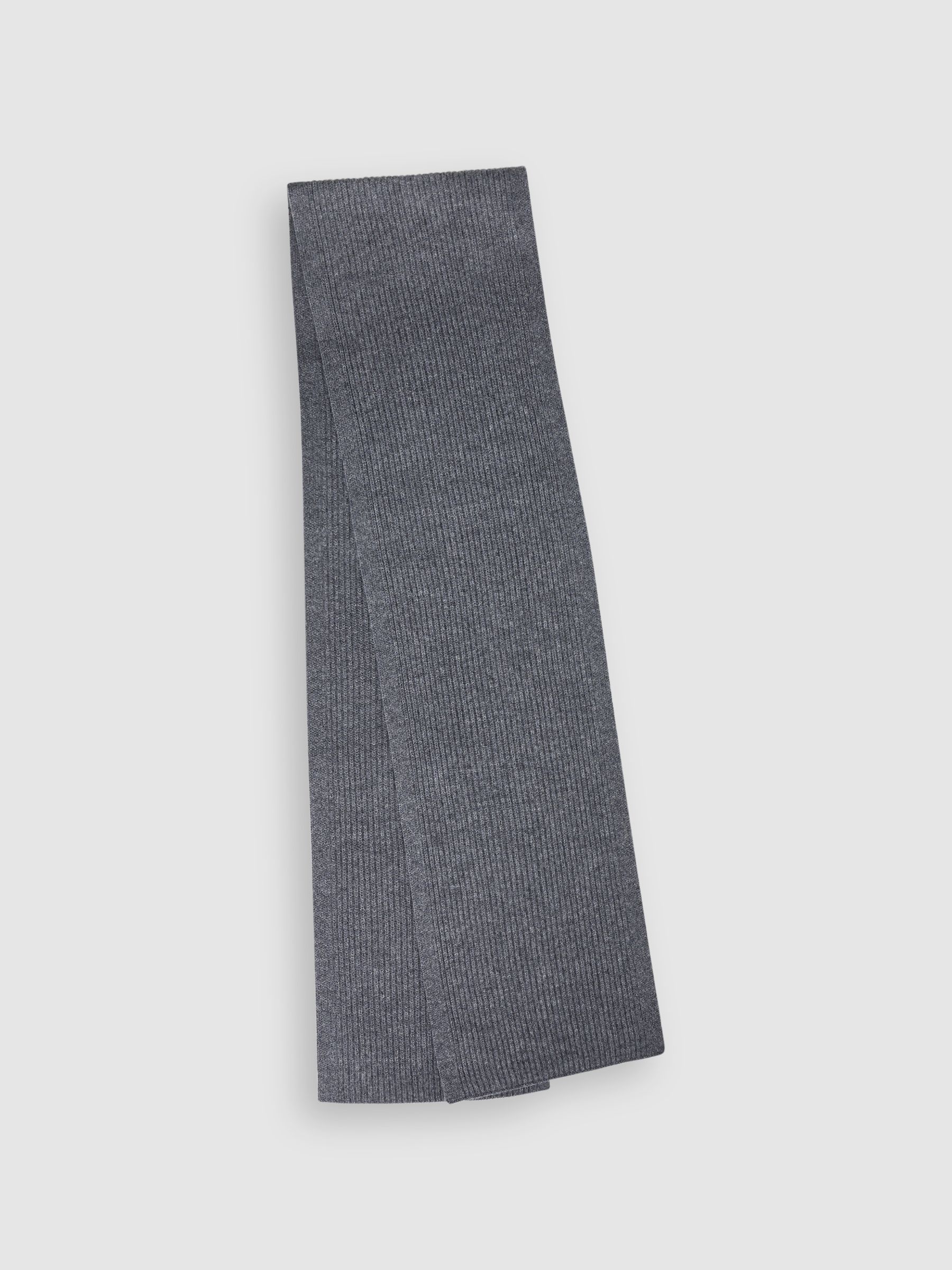 Merino Wool Hat, Scarf, and Gloves Set in Charcoal - Image 7 of 7