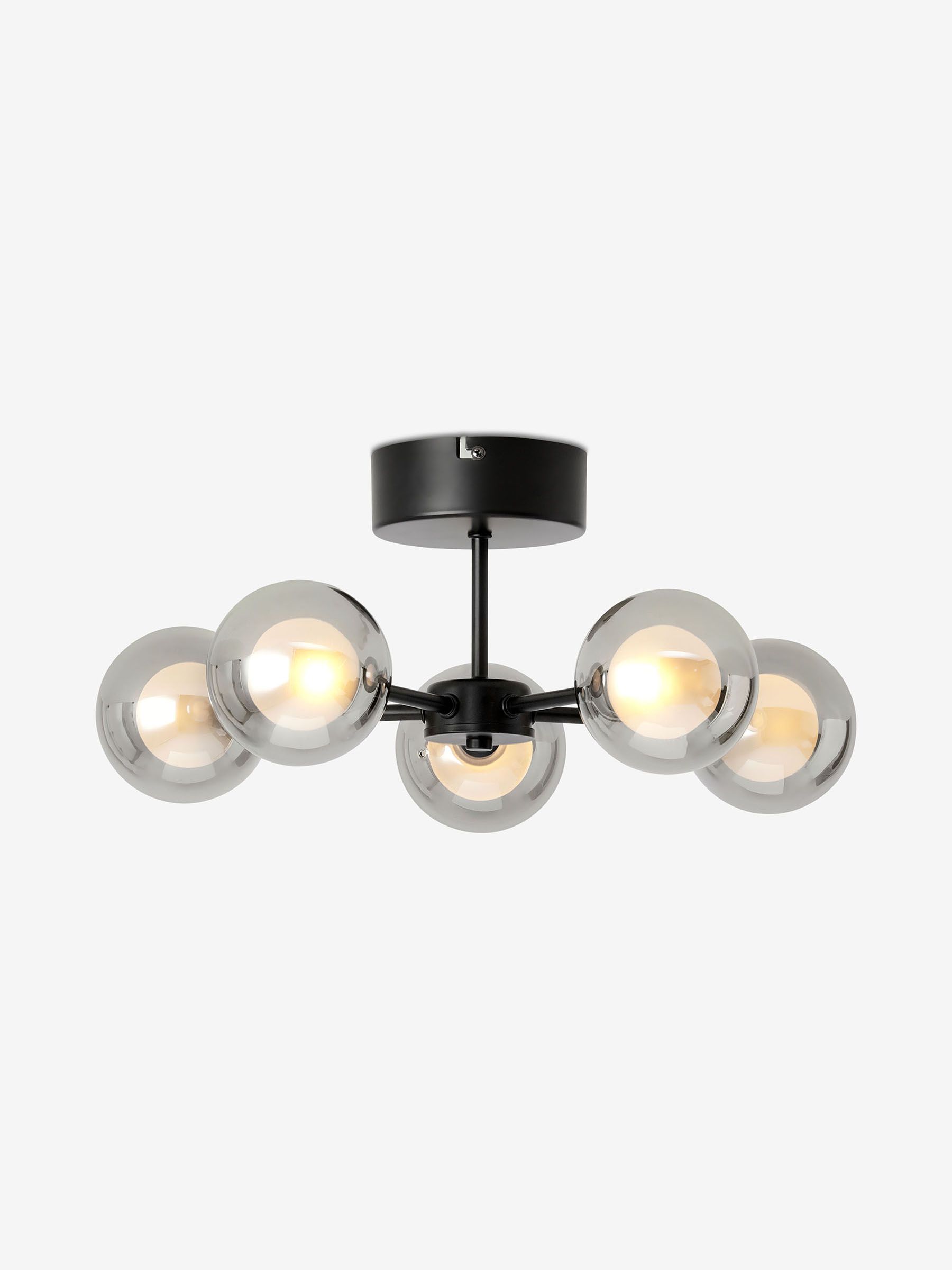 5 Light Flush Masako Light in Smoke Grey - Image 2 of 3
