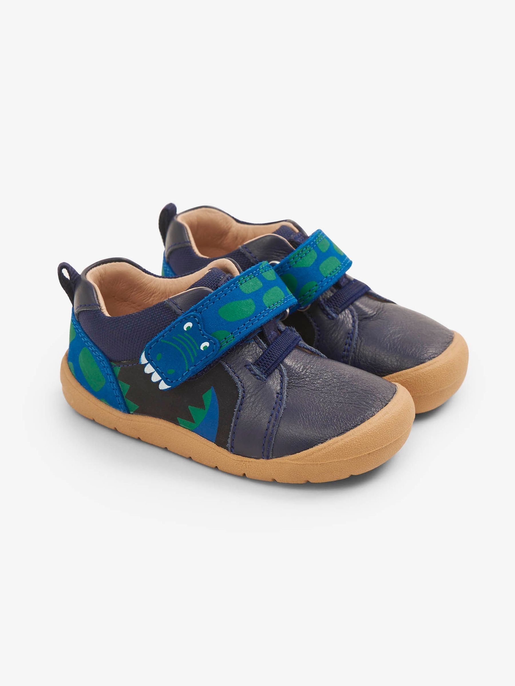 Navy Boys' Start-Rite Dino First Steps Trainer Shoes - Image 2 of 6