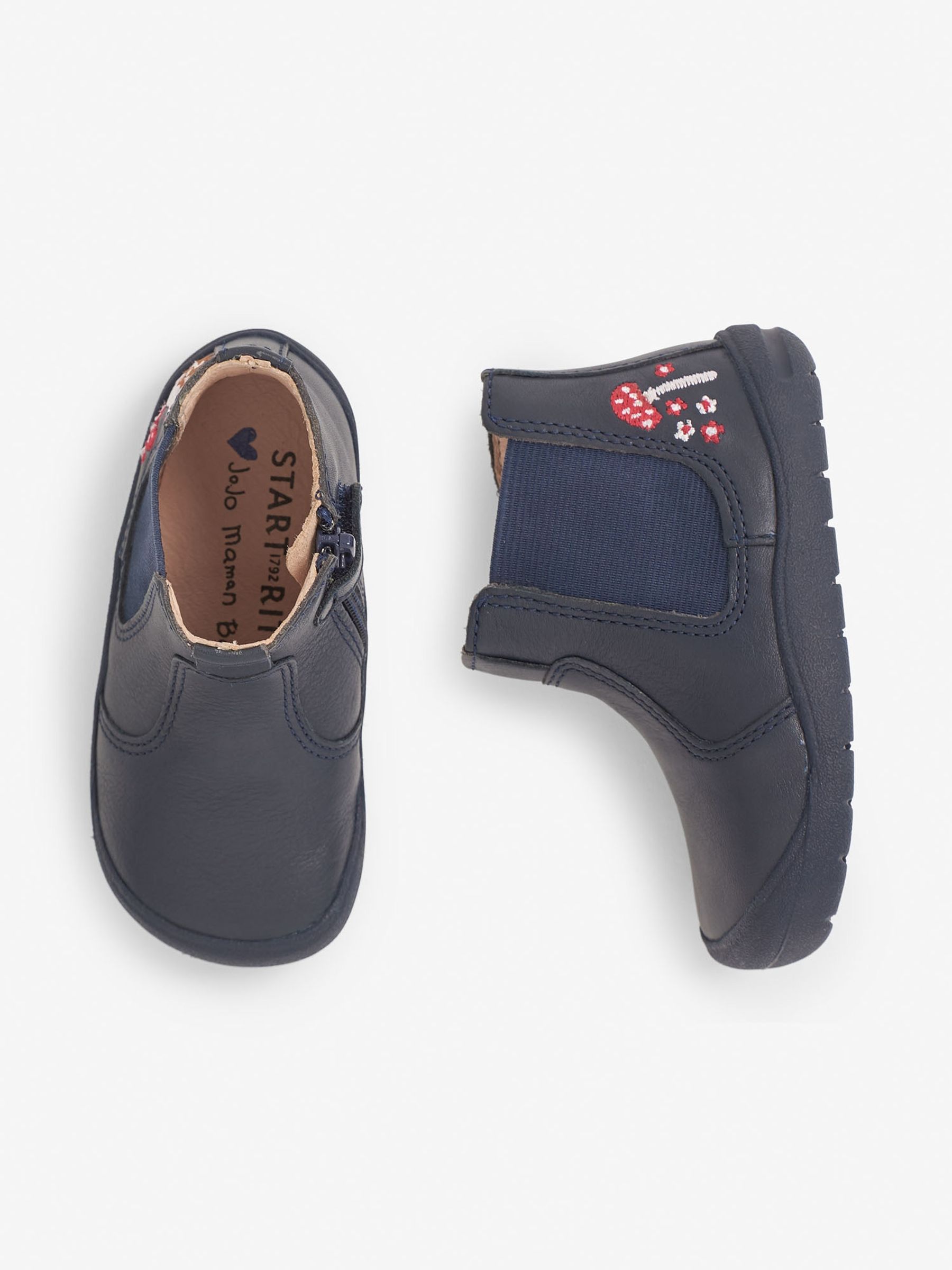Start-Rite Hedgehog Leather Boots in Navy - Image 3 of 4
