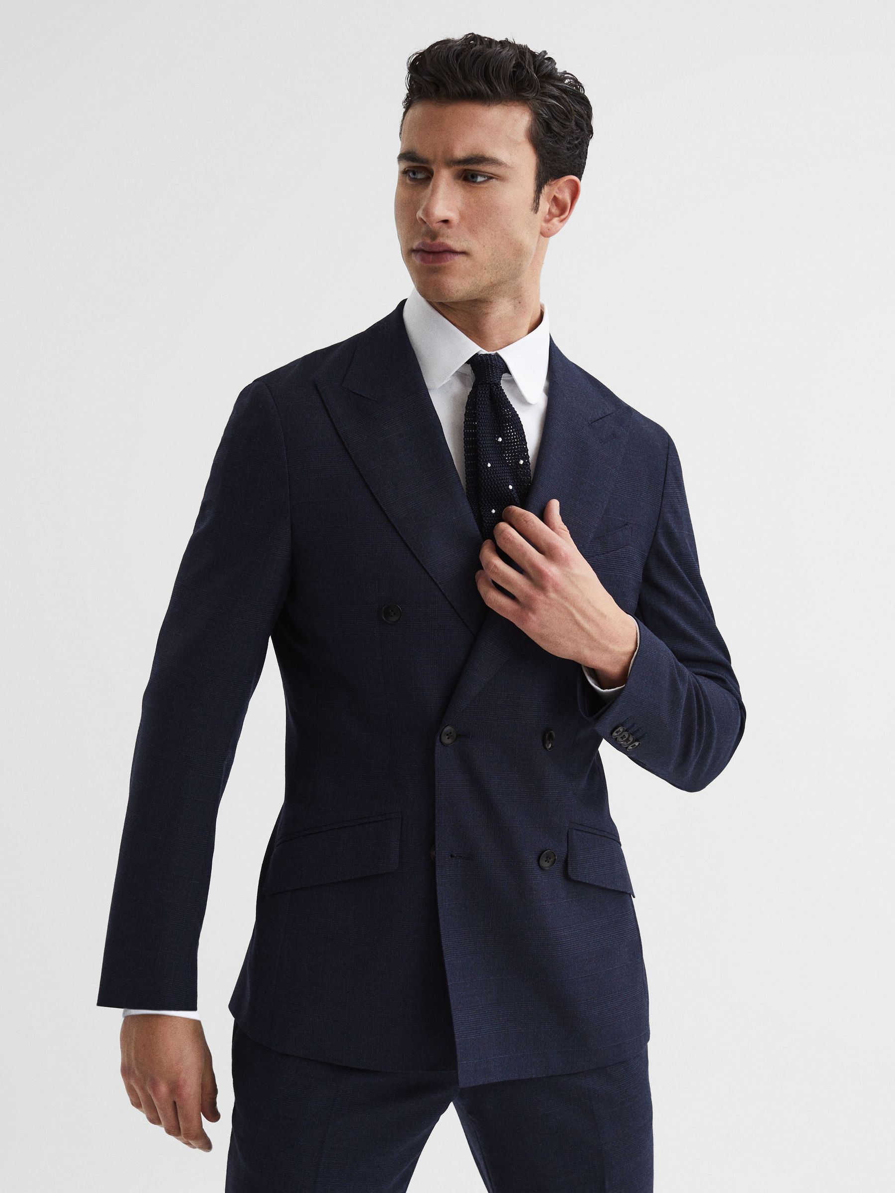 Slim Fit Penny Collar Shirt in White - Image 8 of 8