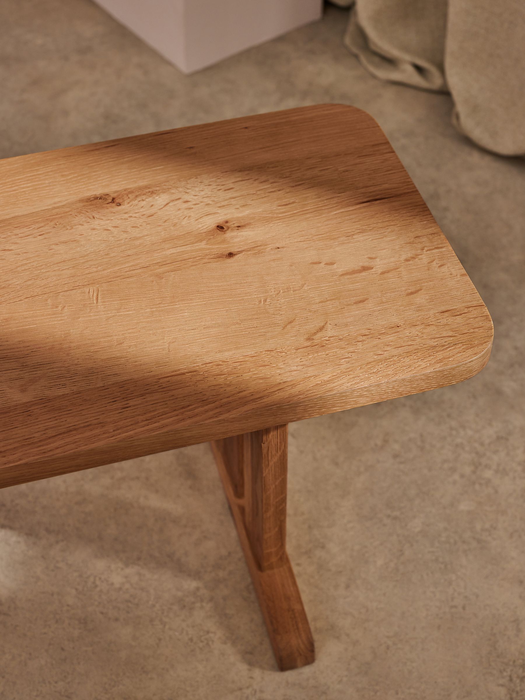 Quinn Dining Bench in Oak - Image 3 of 4