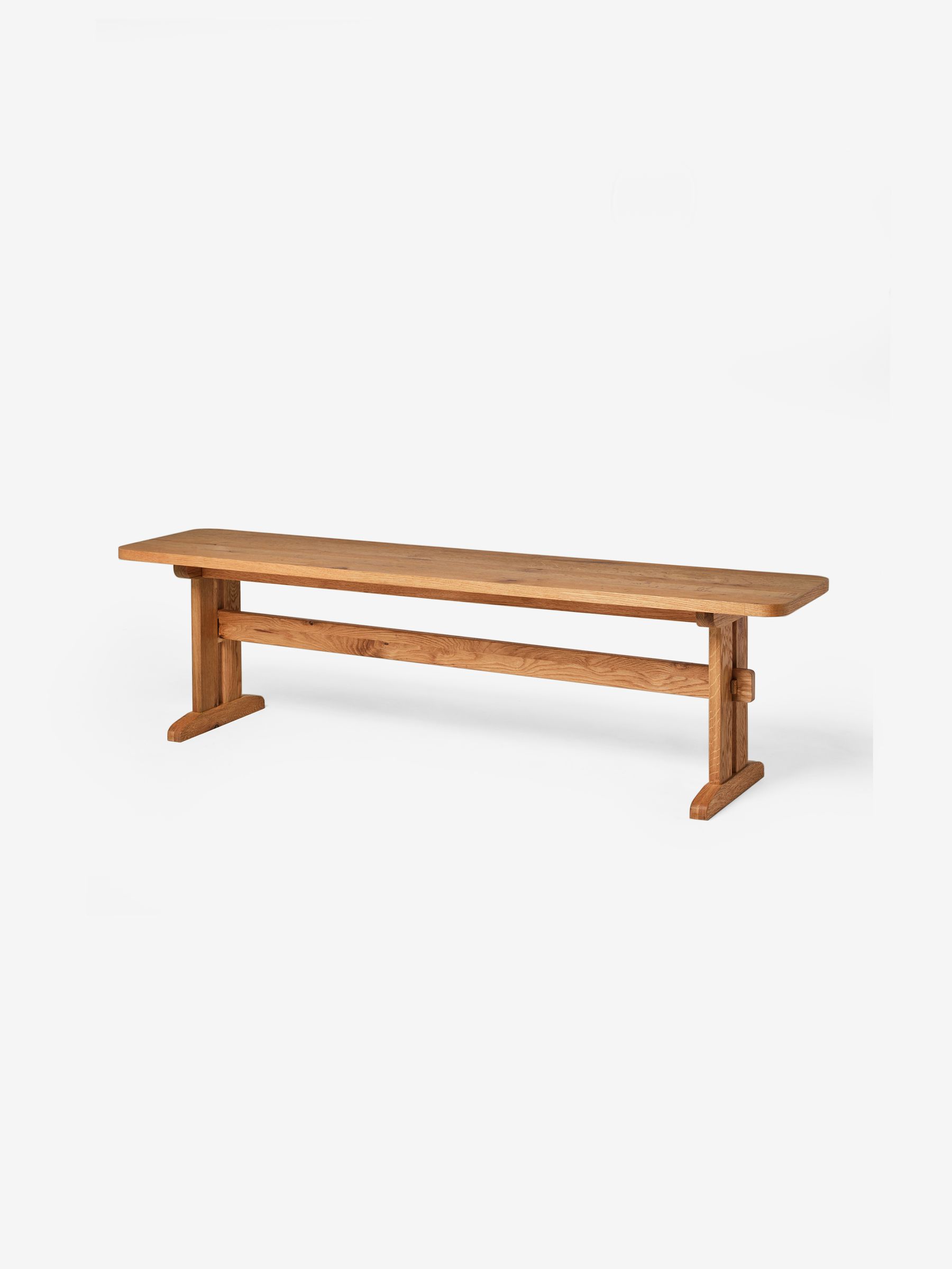 Quinn Dining Bench in Oak - Image 4 of 4