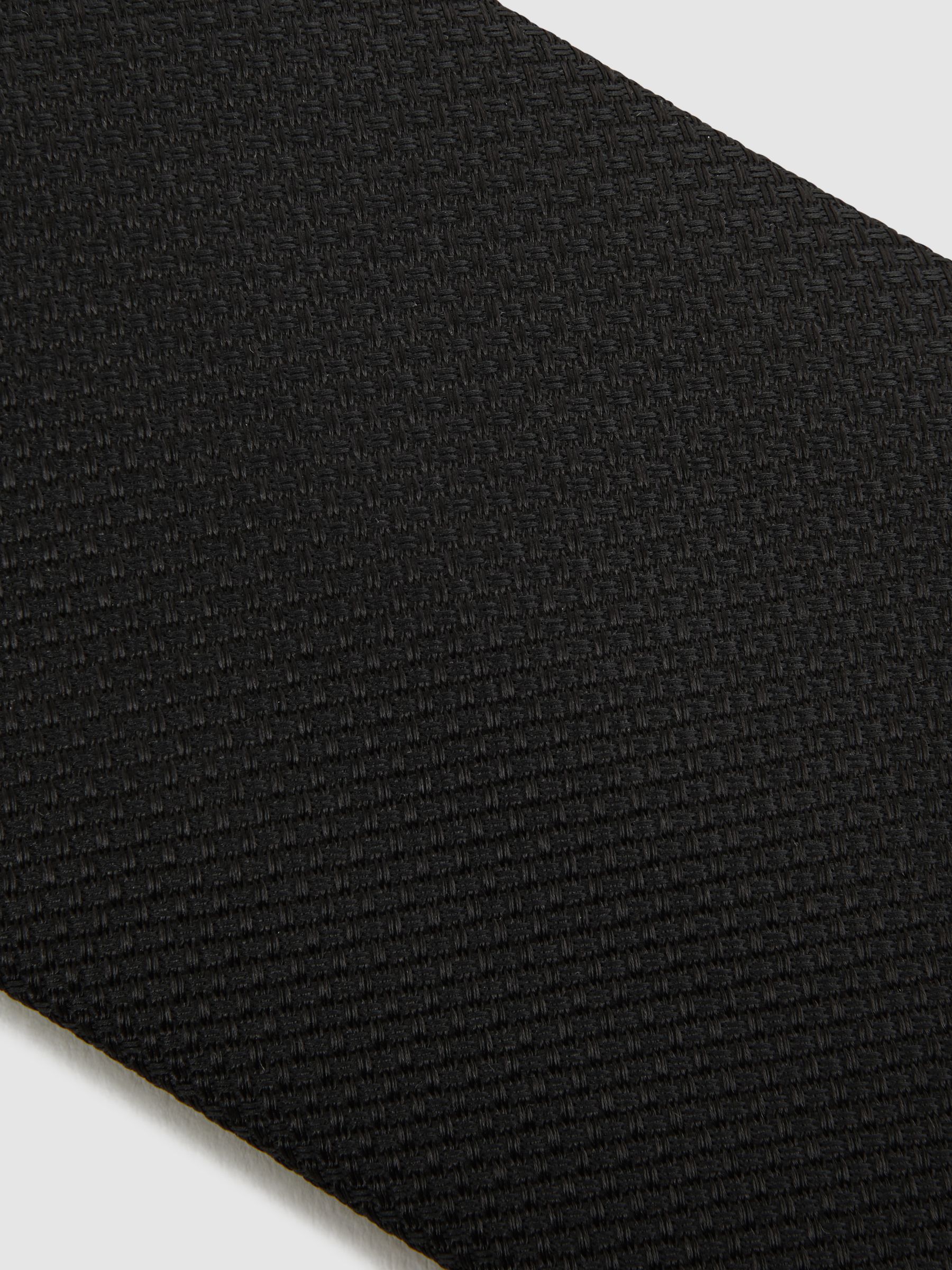 Textured Silk-Blend Tie in Black - Image 5 of 10